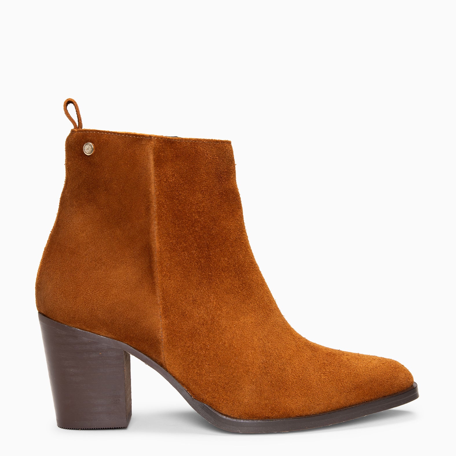 OLSEN – Botines de tacón ancho CUERO