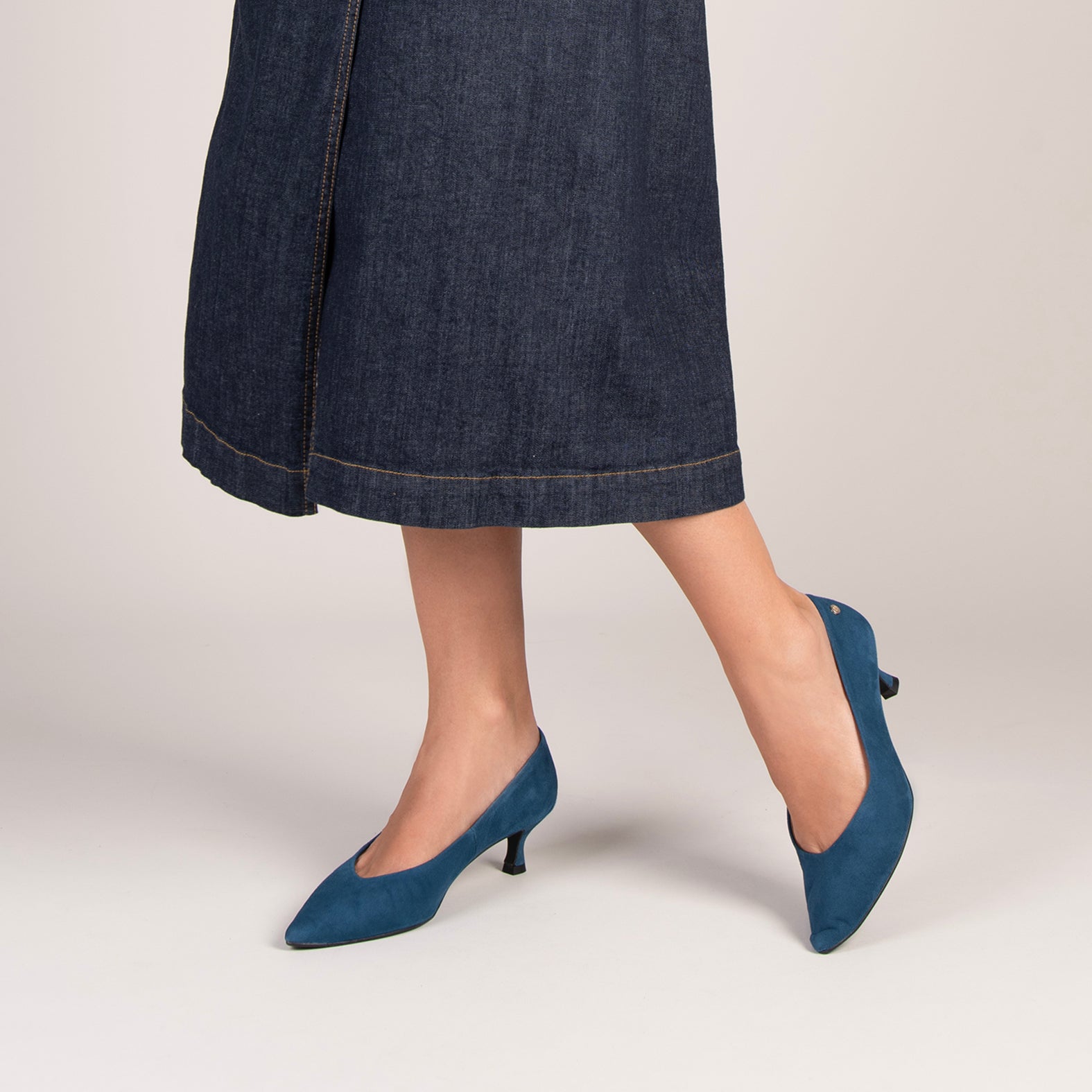 ESTHER - Tacón chupete de mujer AZUL