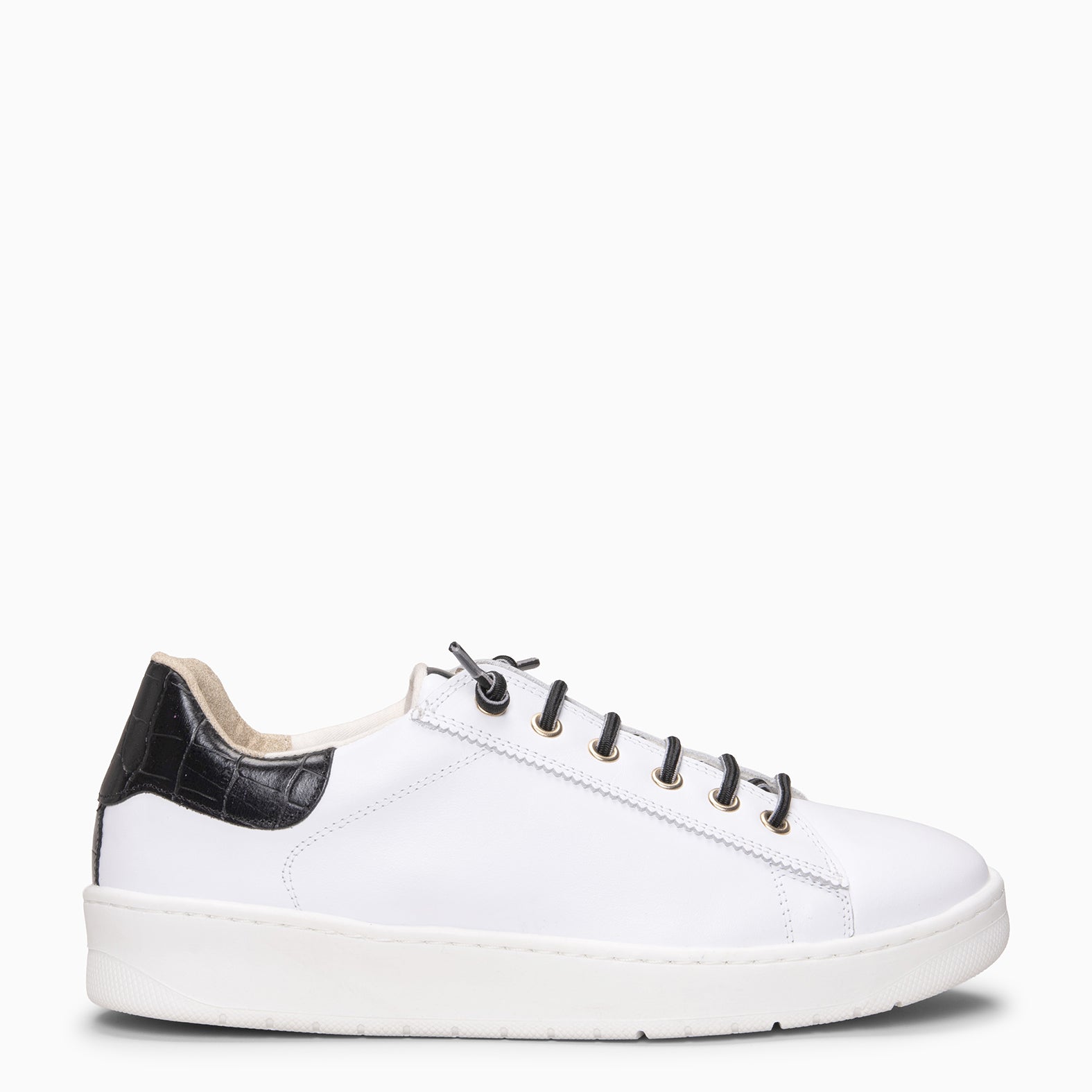 NANTES - Zapatillas Elegantes BLANCO NEGRO