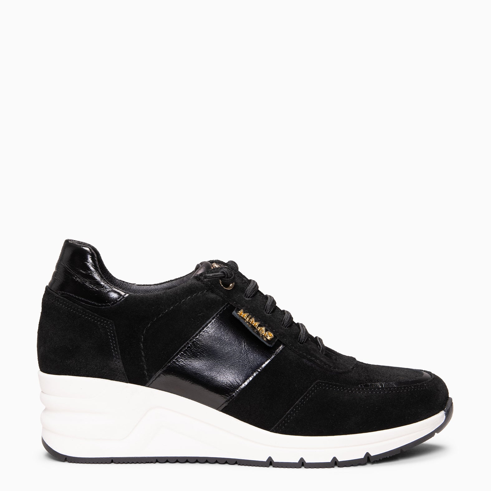 PAU - Zapatillas con cuña NEGRO