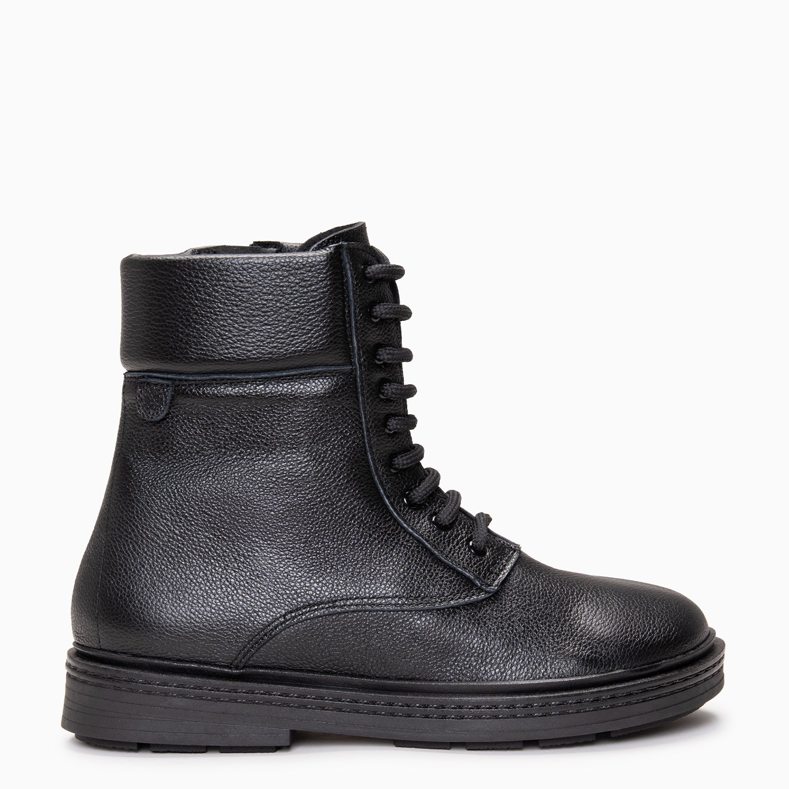 ALFA - Botines con cordones NEGRO