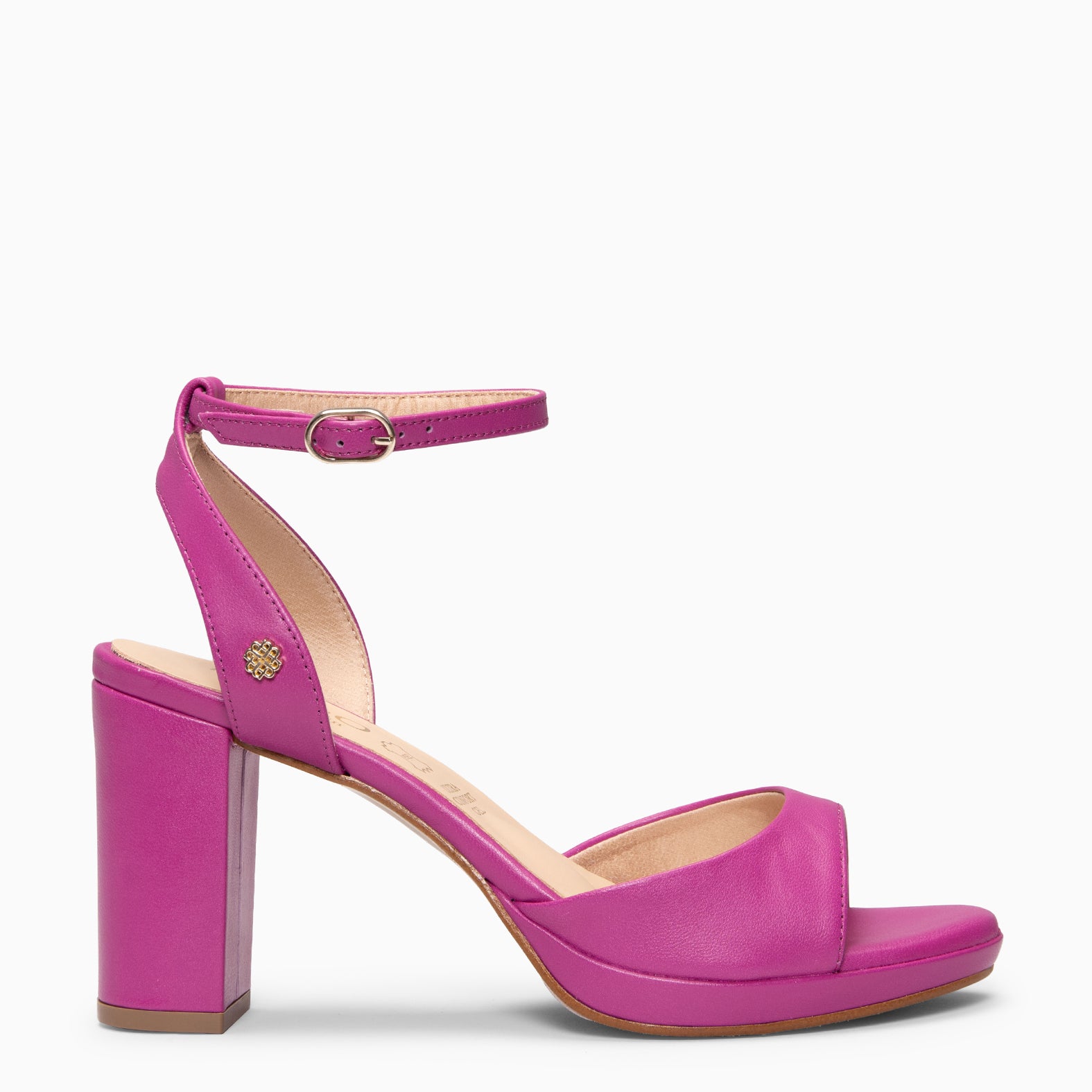 DALIDA - Sandalias de tacón ancho destalonado BUGANVILLA