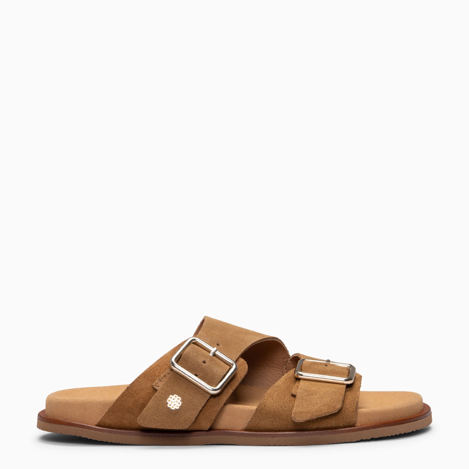 FRIDA - Sandalias tipo pala de ante CUERO