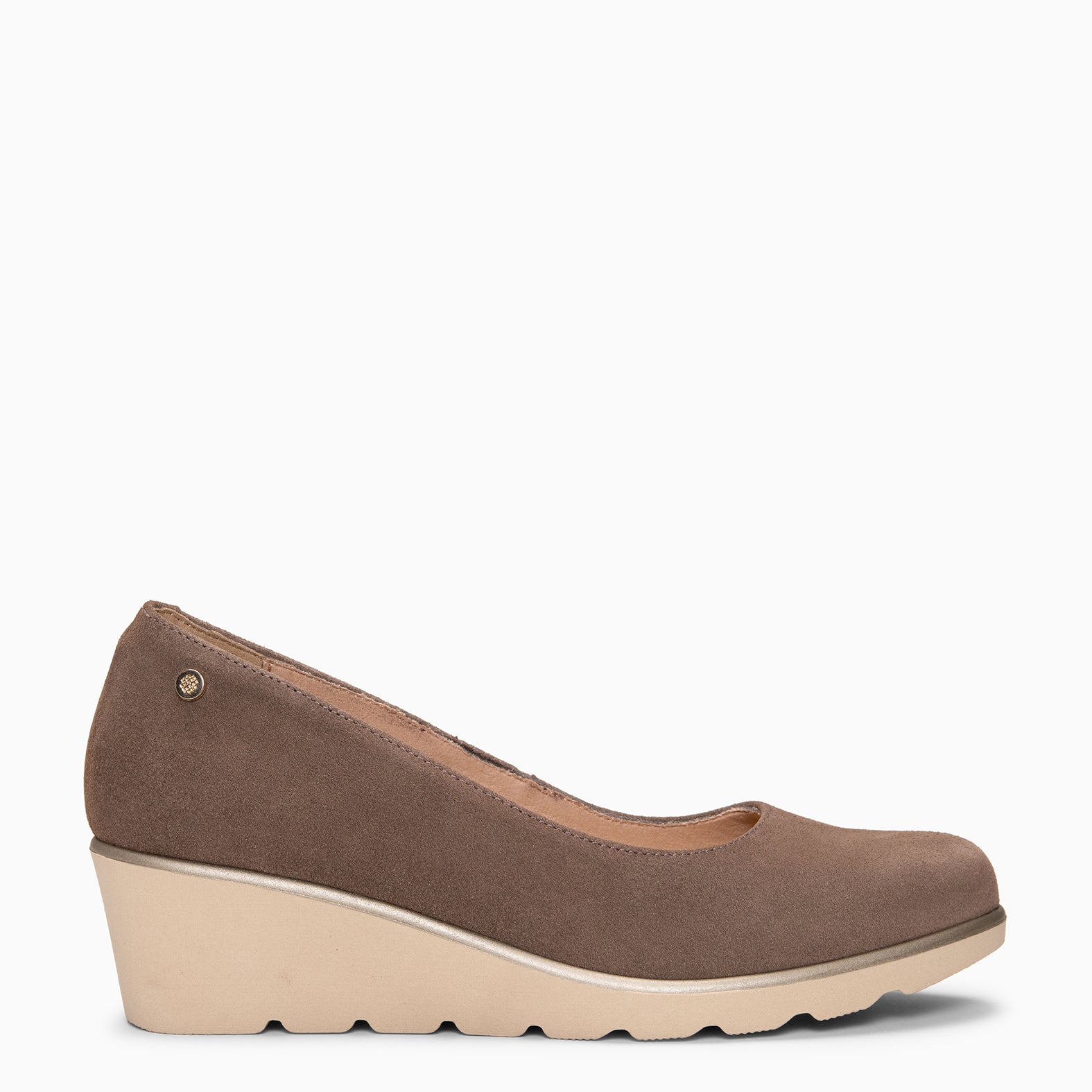 IRIS - TAUPE Wedge ballerina