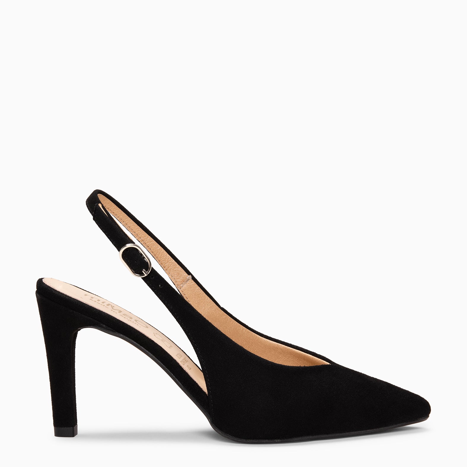 CECILIA - BLACK Slingback high heel