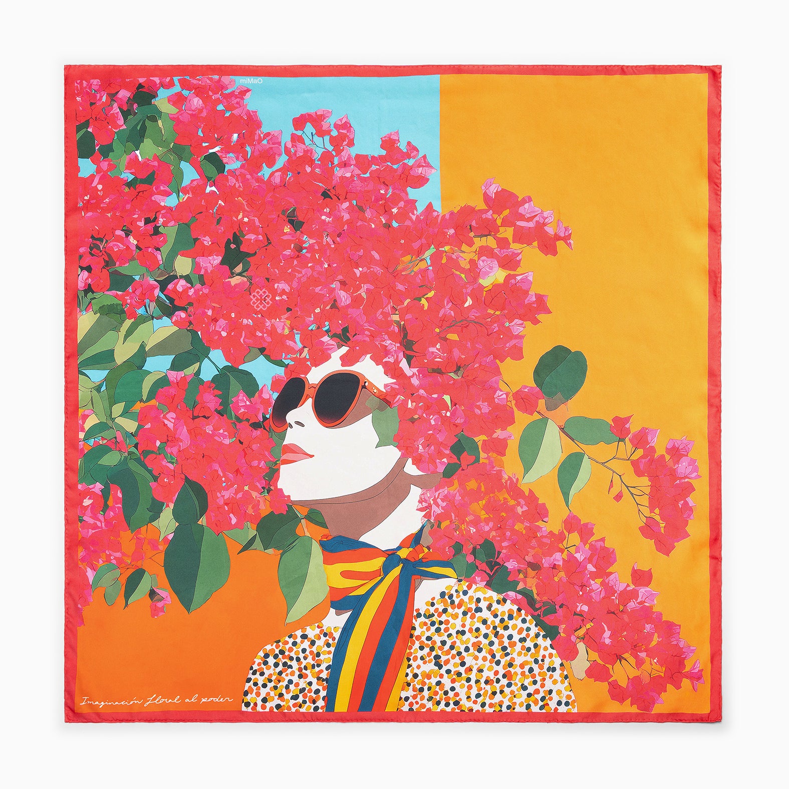 ROSÉ - Lenço 100% seda natural