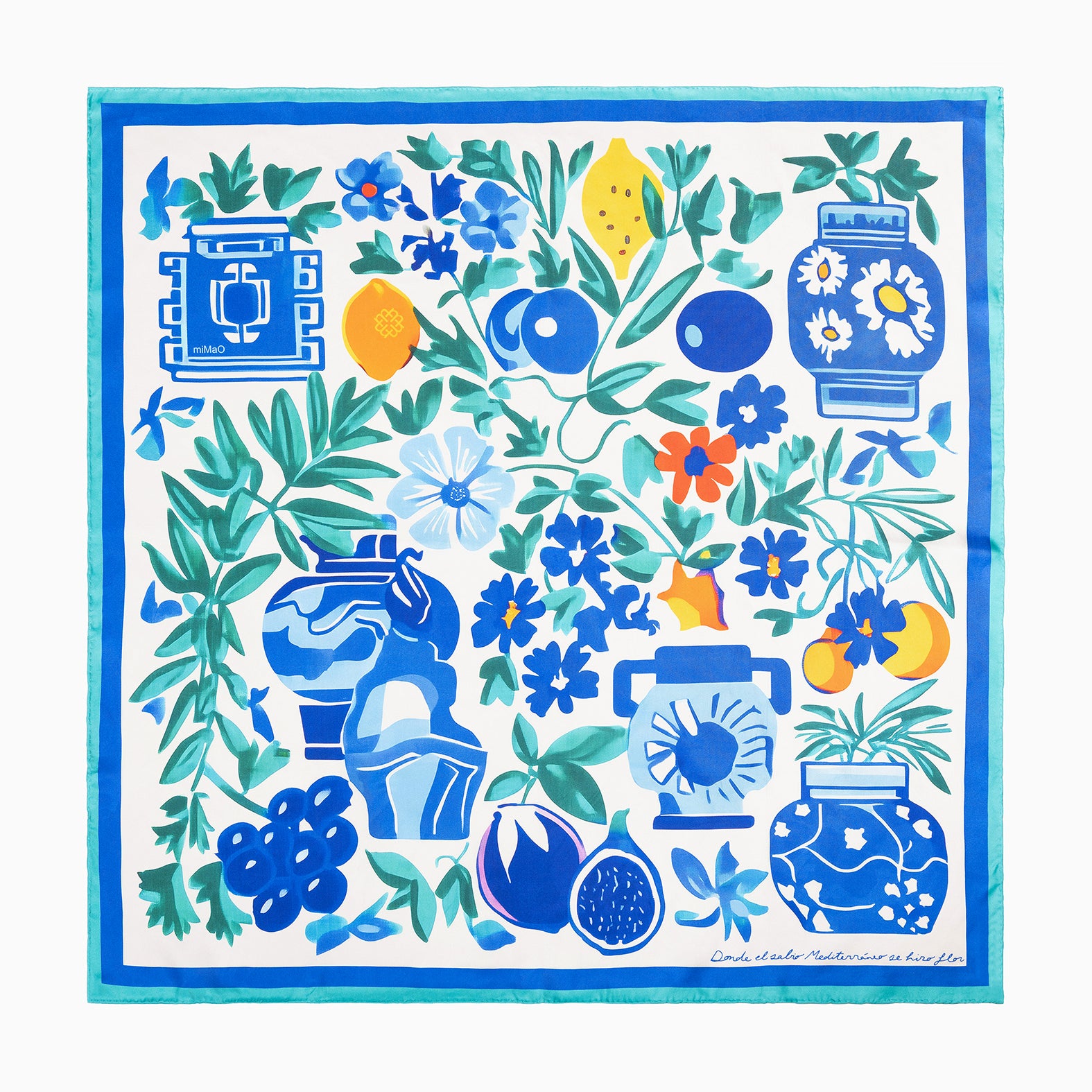 ANFORA - Lenço 100% seda natural