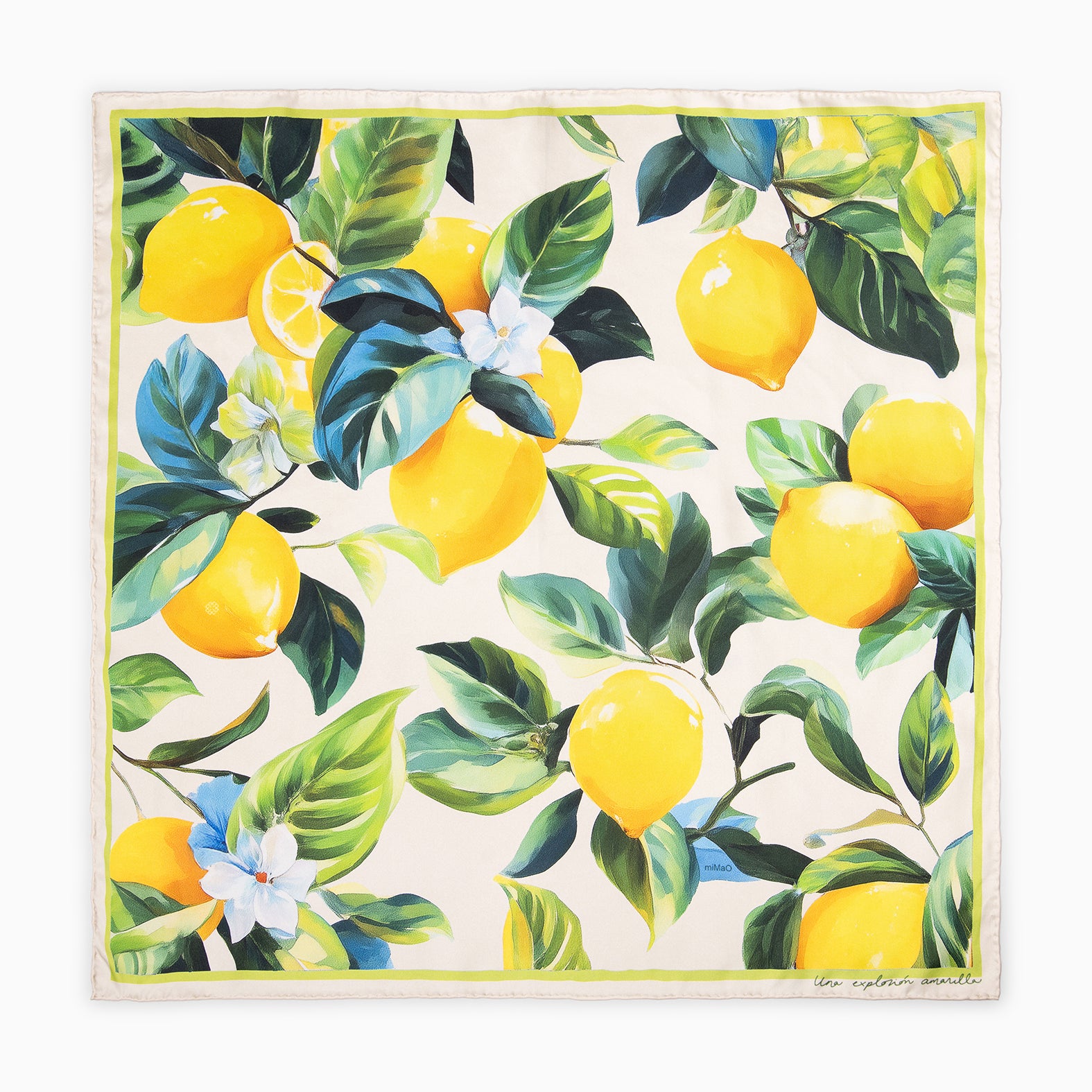 LIMONÉ - Lenço 100% seda natural