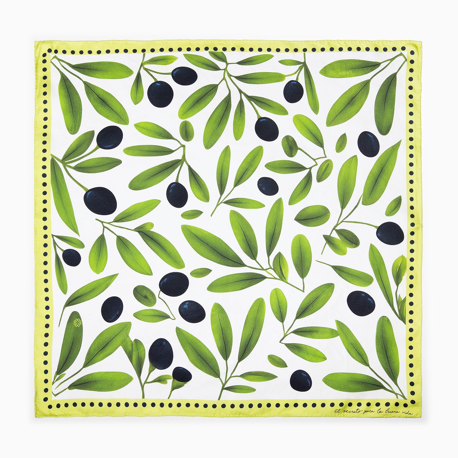 OLIVE - Lenço 100% seda natural