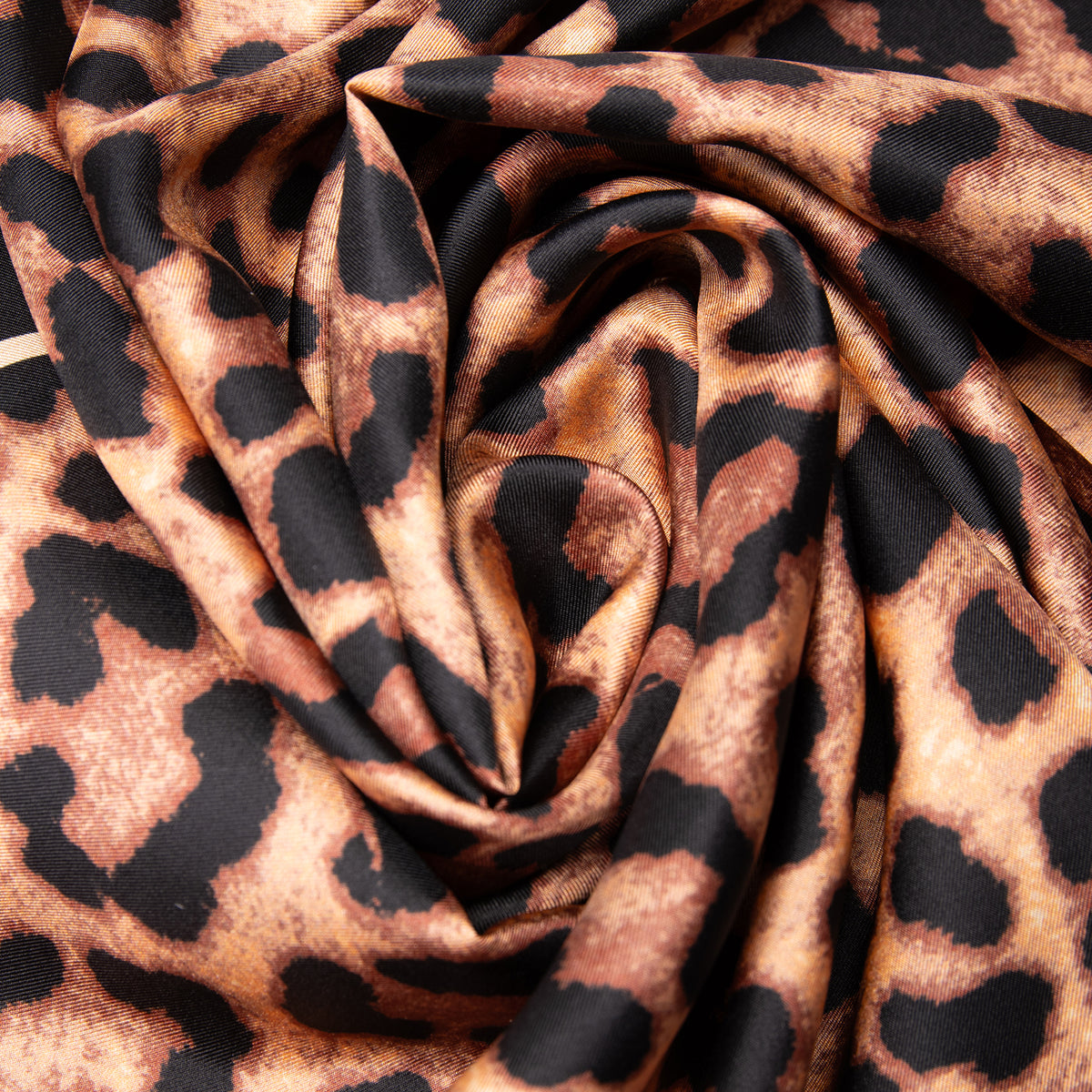 PAÑUELO KENYA - Pañuelo 100% seda con estampado de leopardo