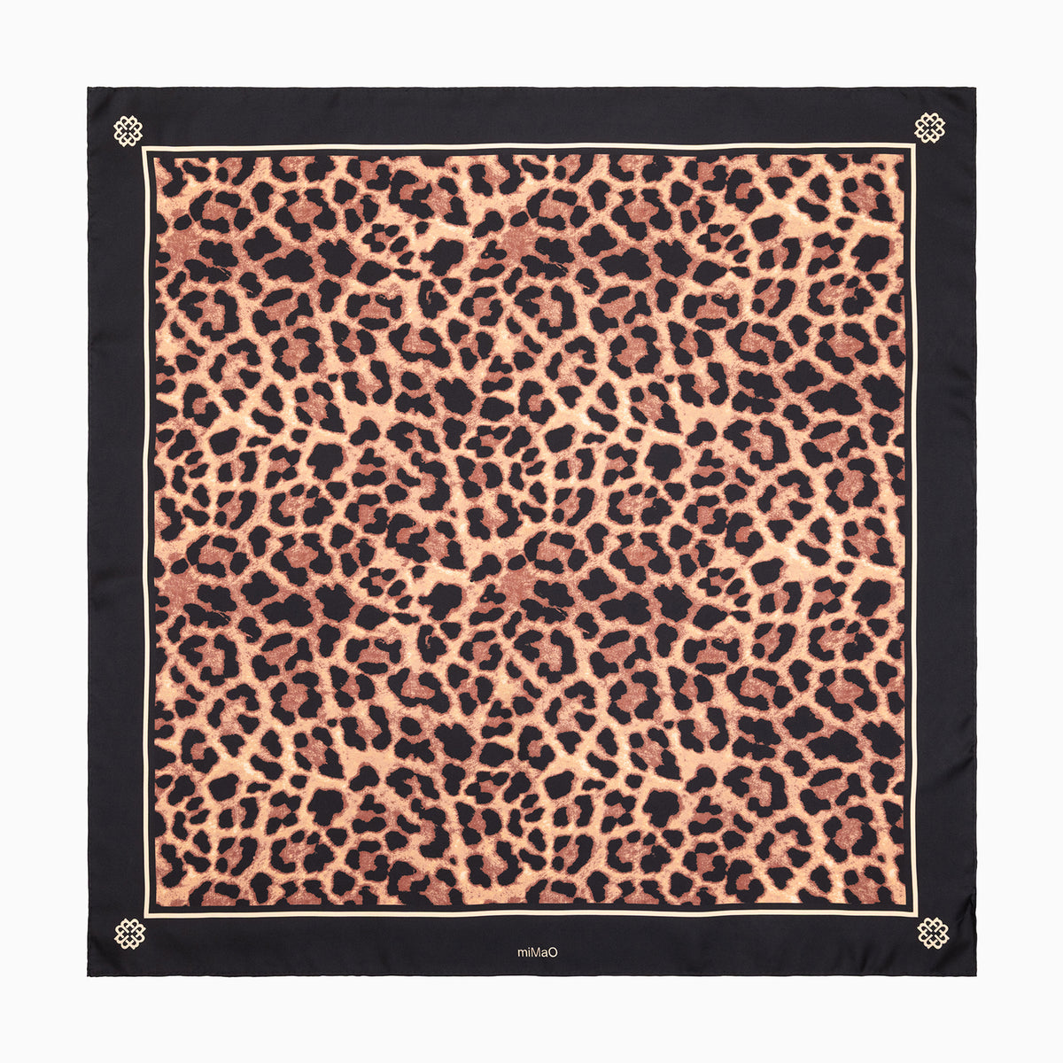 PAÑUELO KENYA - Pañuelo 100% seda con estampado de leopardo