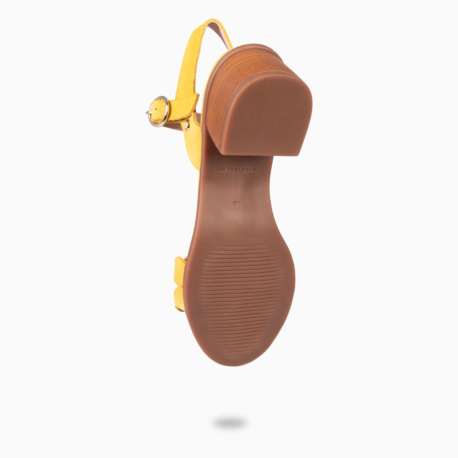 LETY – Sandales à talon ultra confort JAUNE