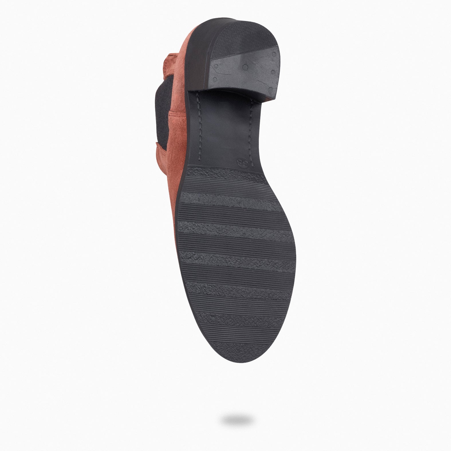 NEW CHELSEA - Botines de caña alta con tacón para mujer TEJA