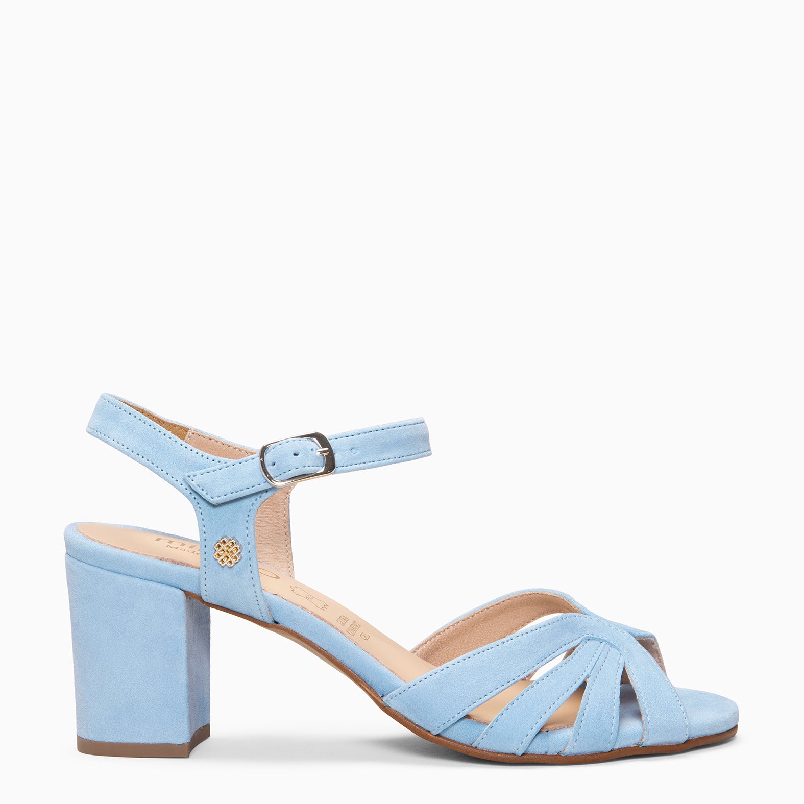 MUSA – Sandalias de Tacón ancho AZUL CLARO - miMaO ®