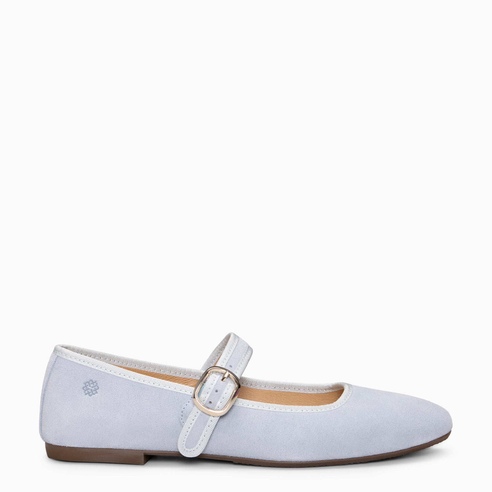 CLARA - BLUE SQUARE TOE MARY-JANES