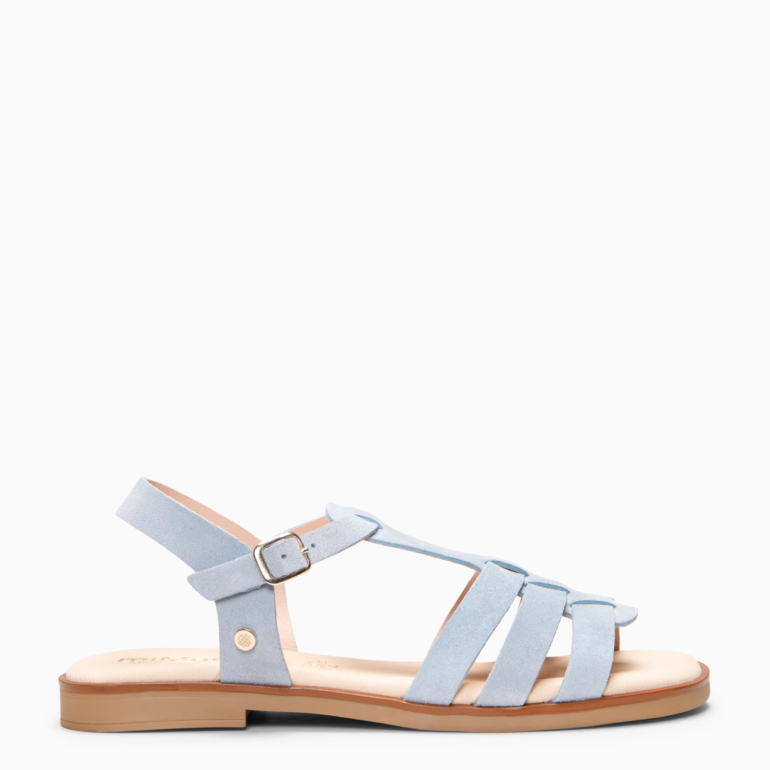 NAIRA - Blue slides sandal leather