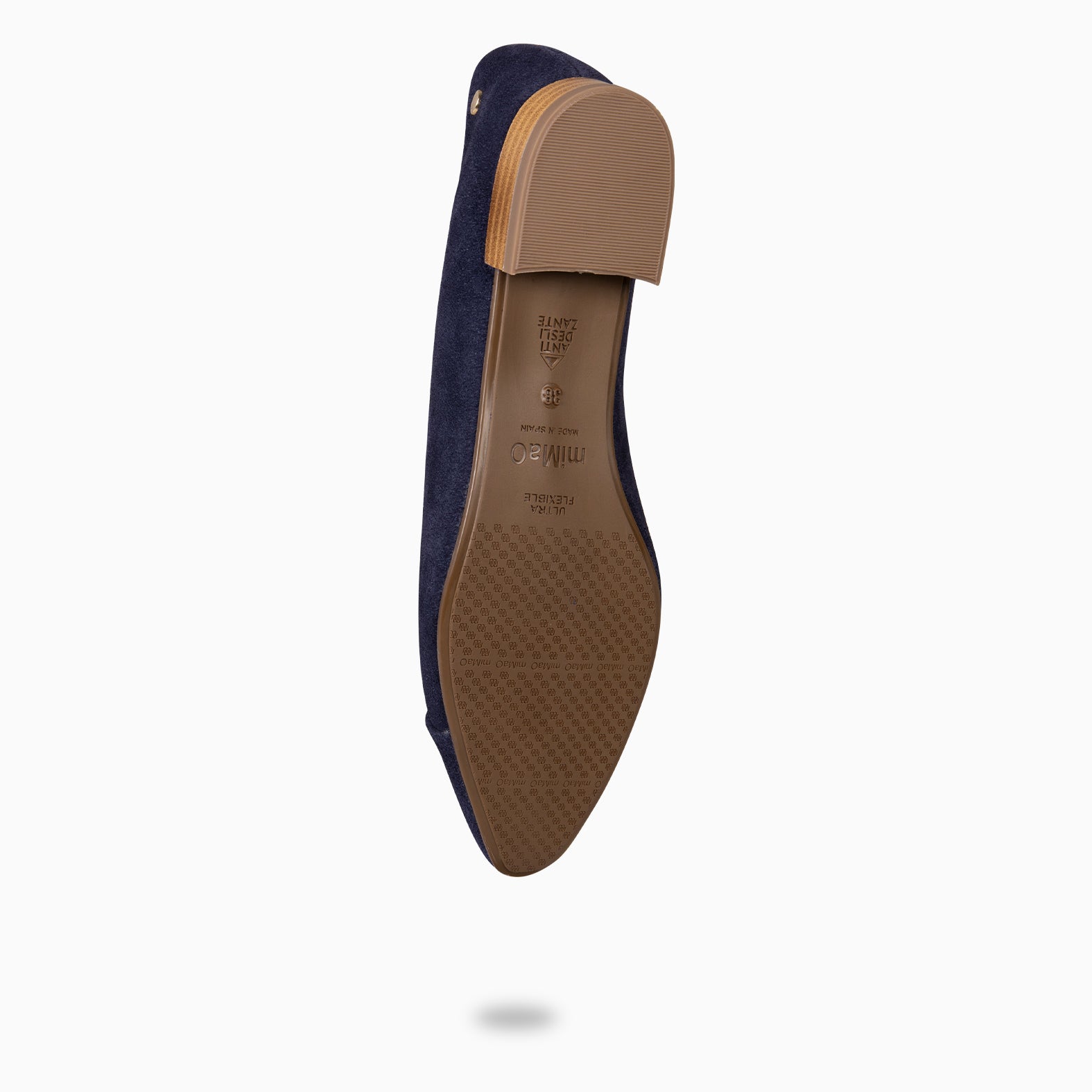 MARIE - Zapatos de tacón Bajo de punta fina AZUL MARINO - miMaO ®