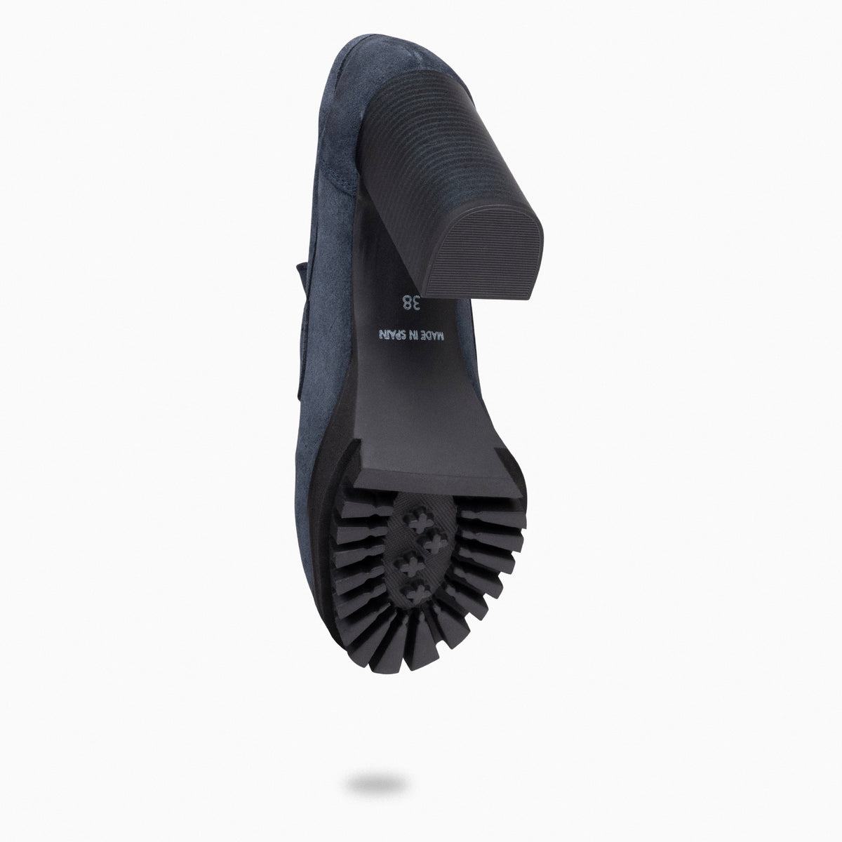 TREND – Mocasín con tacón y plataforma AZUL
