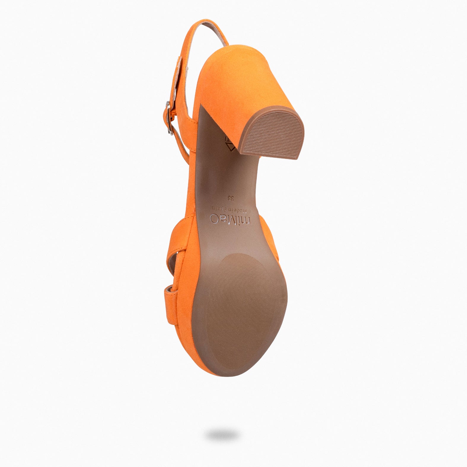 PARIS - Sandalias de fiesta con tacón alto y plataforma NARANJA - miMaO ®