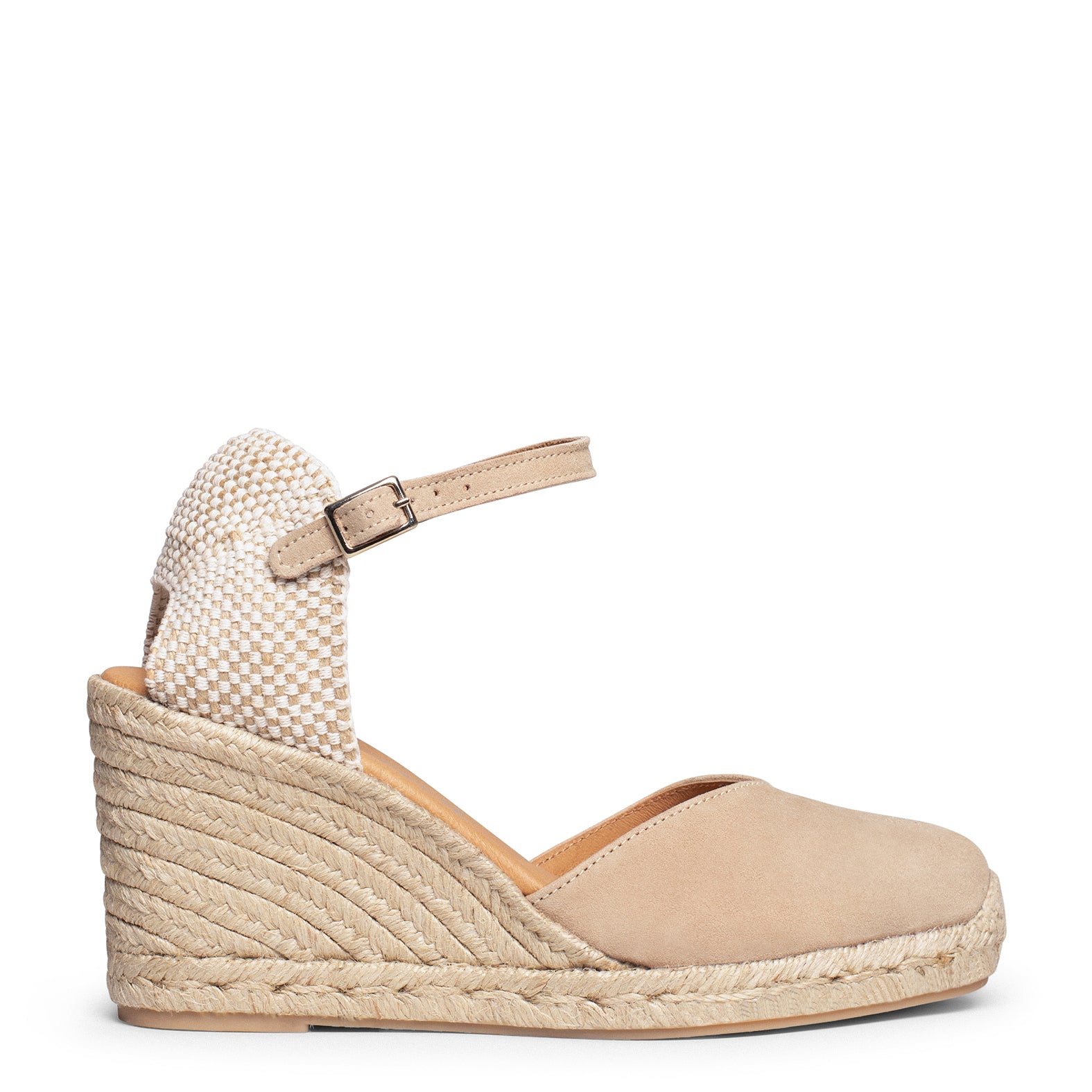 NERJA – Espadrilles à talon haut BEIGE