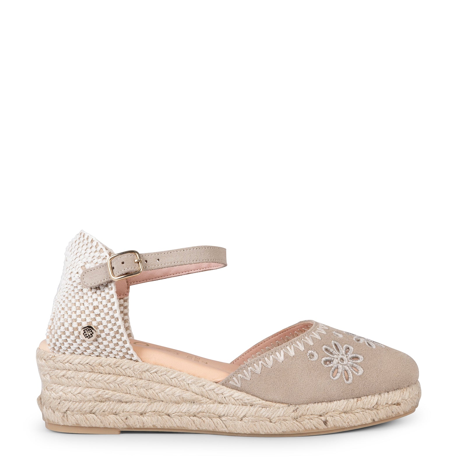 CASARES XS - CUÑA BAJA DE ESPARTO TAUPE