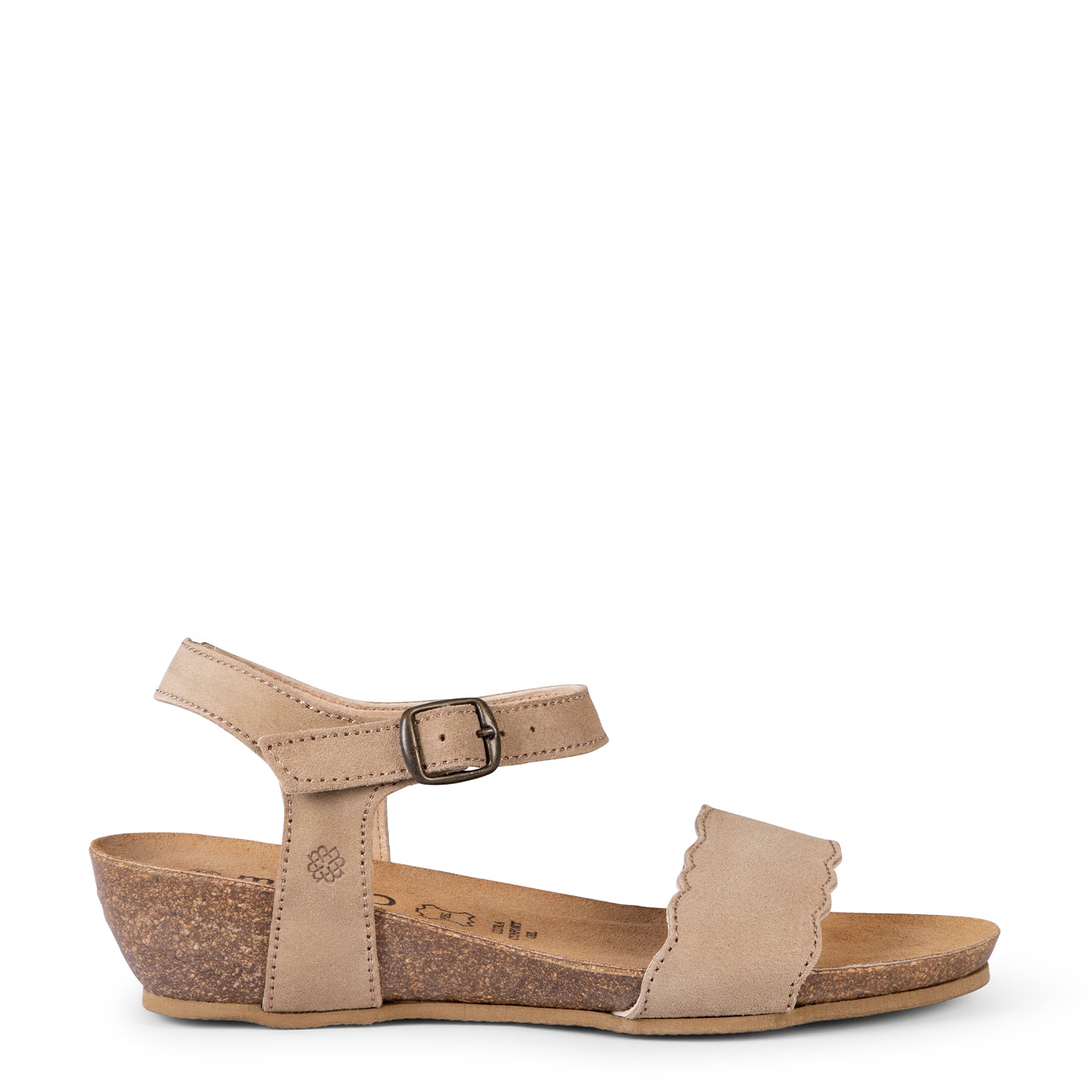 ORDESA – Sandales à talon compensé en liège BEIGE