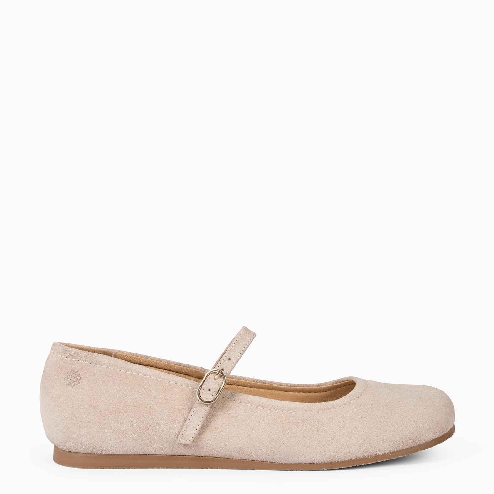 JAZMIN - BEIGE MARY-JANES FLAT BARESOFT