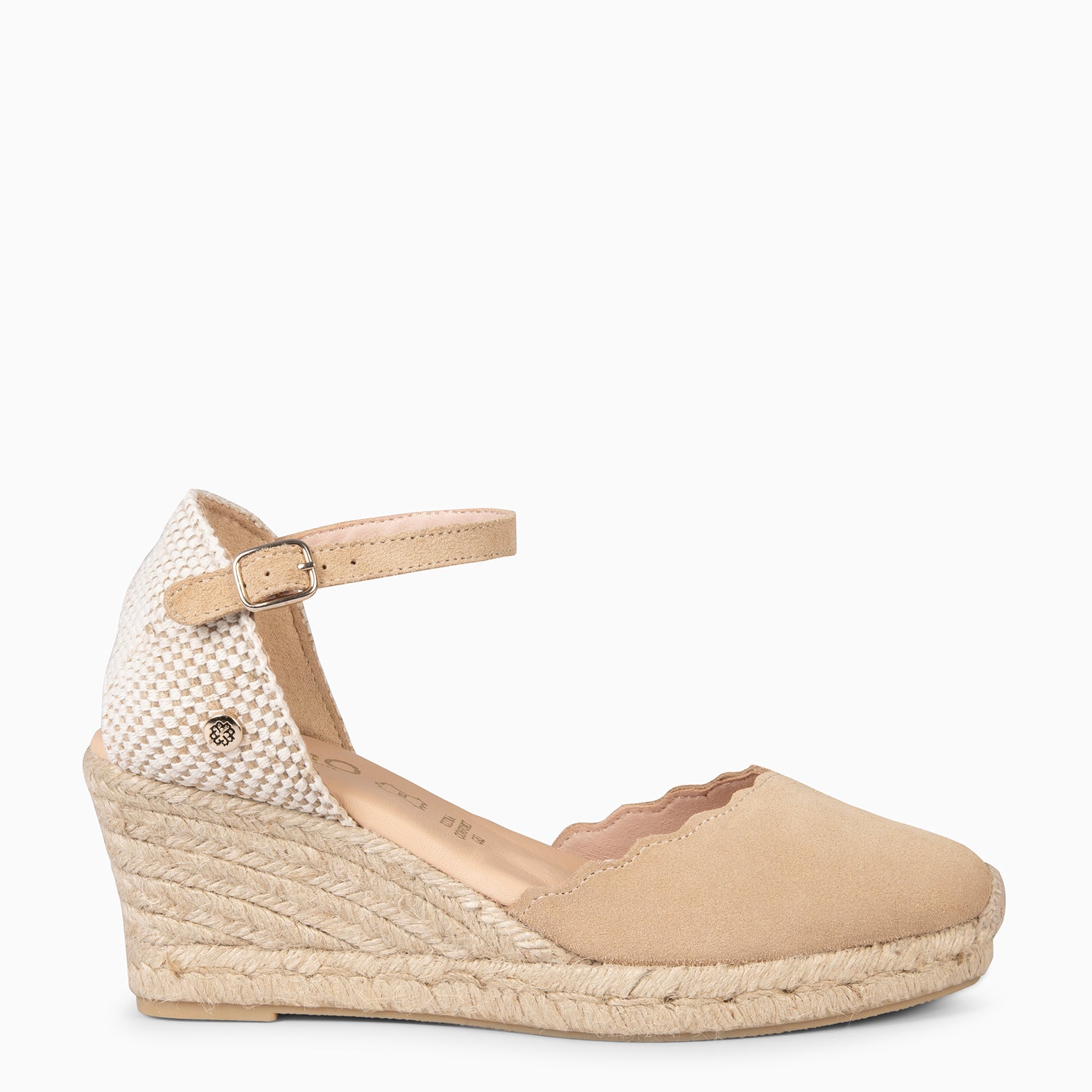 MIAMI - BEIGE SUEDE WEDGE ESPADRILLE
