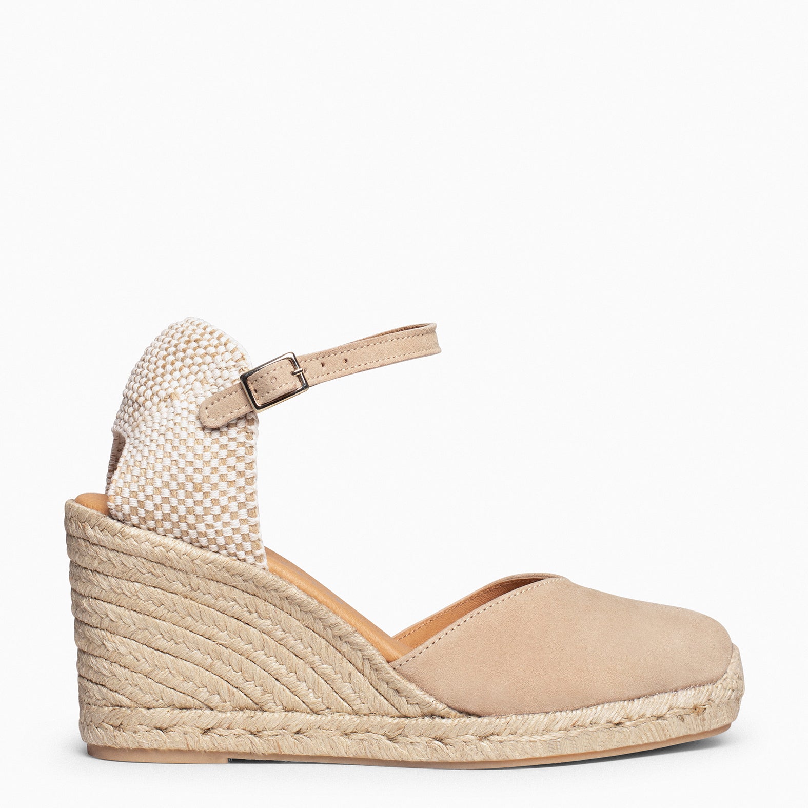 NERJA - BEIGE WEDGE ESPADRILLE
