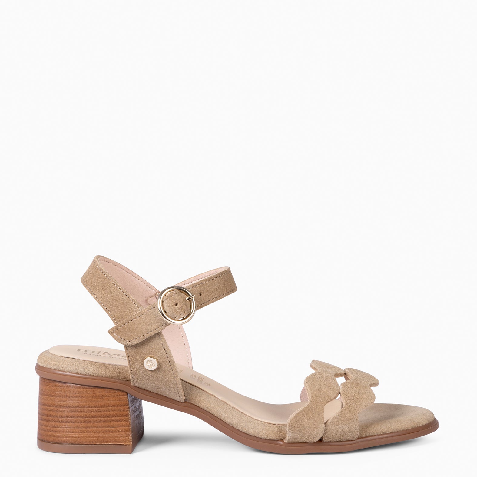 LETY - Sandales à talon ultra confort BEIGE