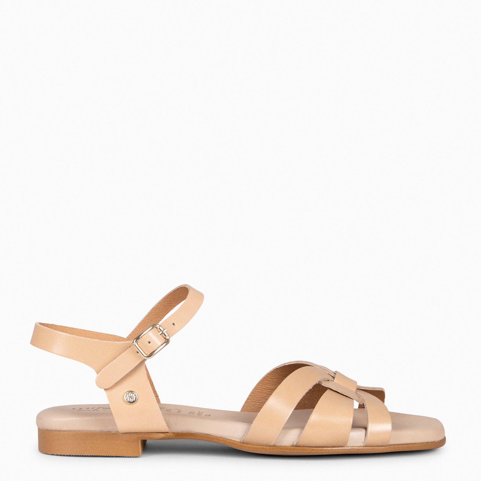 LIVIA - BEIGE Elegant flat sandals