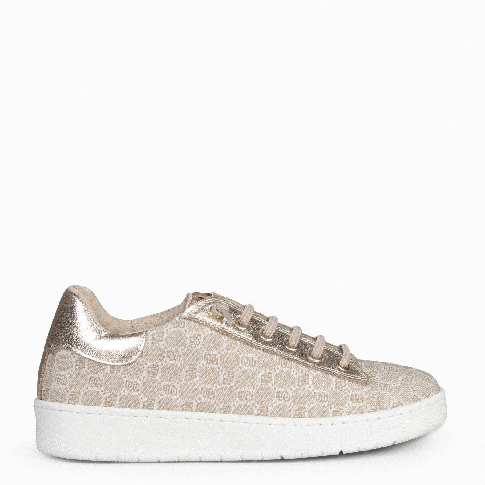 TOULOUSE - Zapatillas cordones elásticos BEIGE