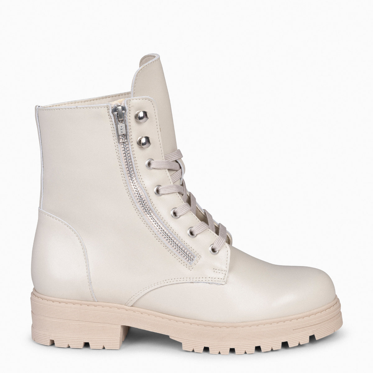 MILITARY – BEIGE Women Combat boots