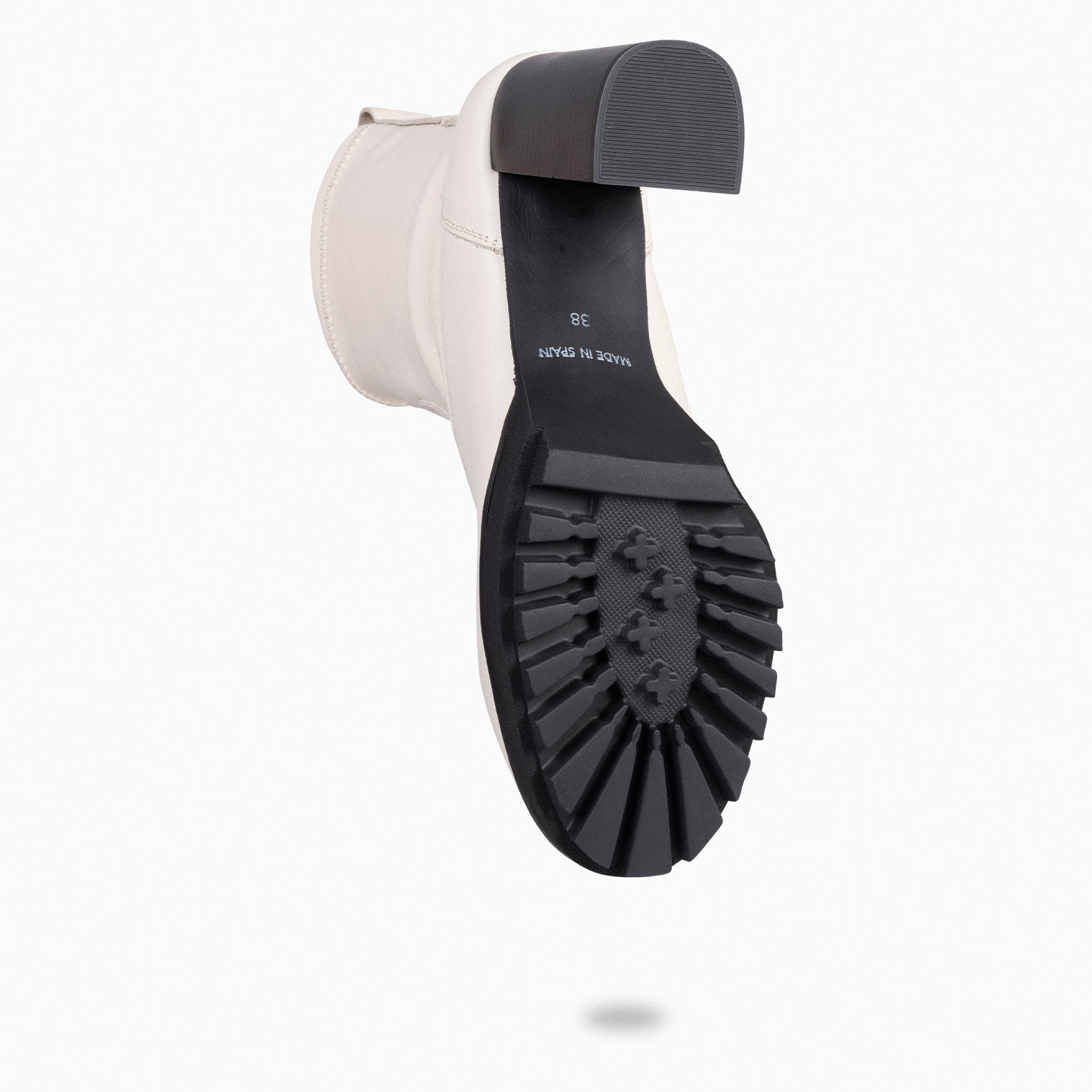 PHOENIX - Botín alto stretch BEIGE