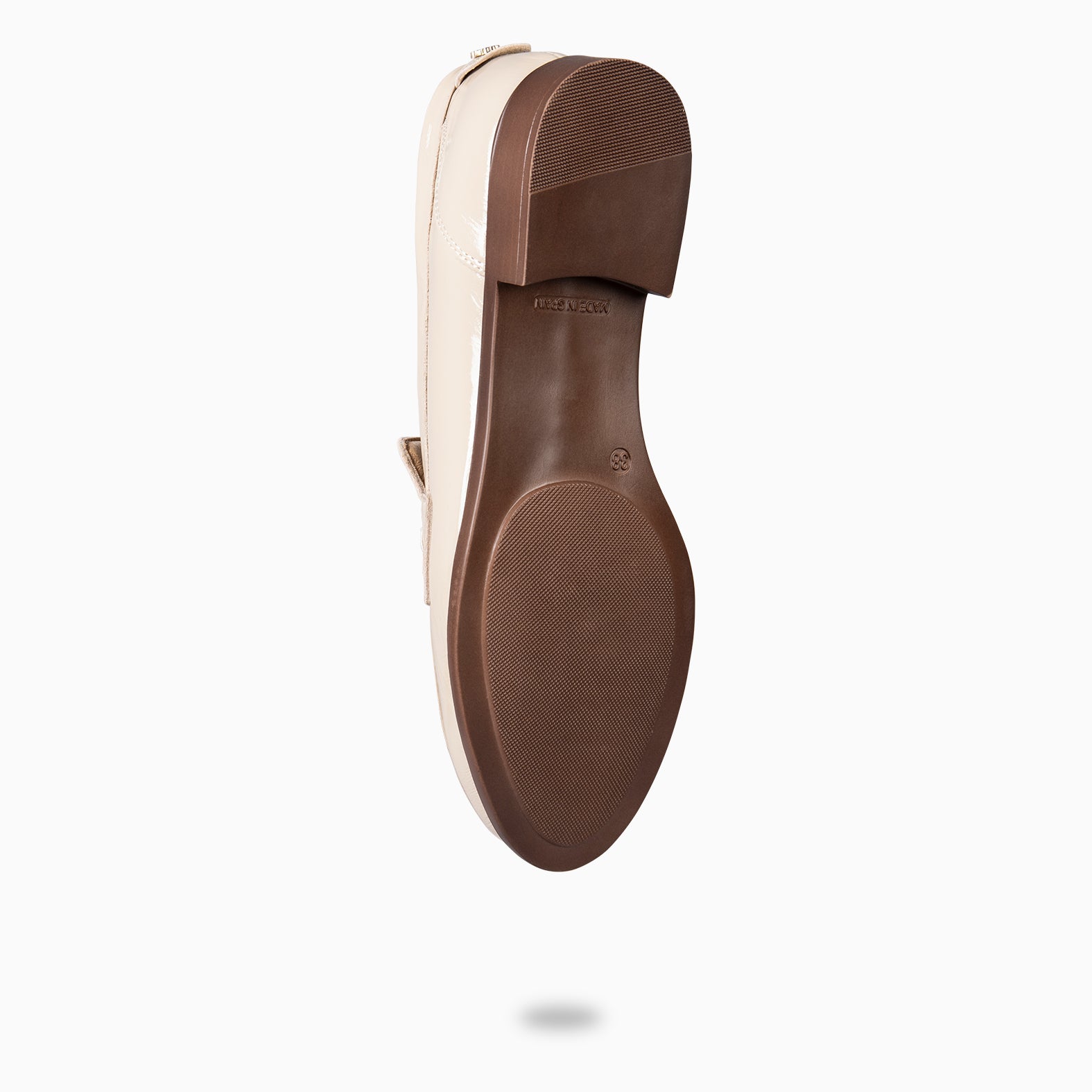 ABBY - Mocassins pour femme en cuir BEIGE