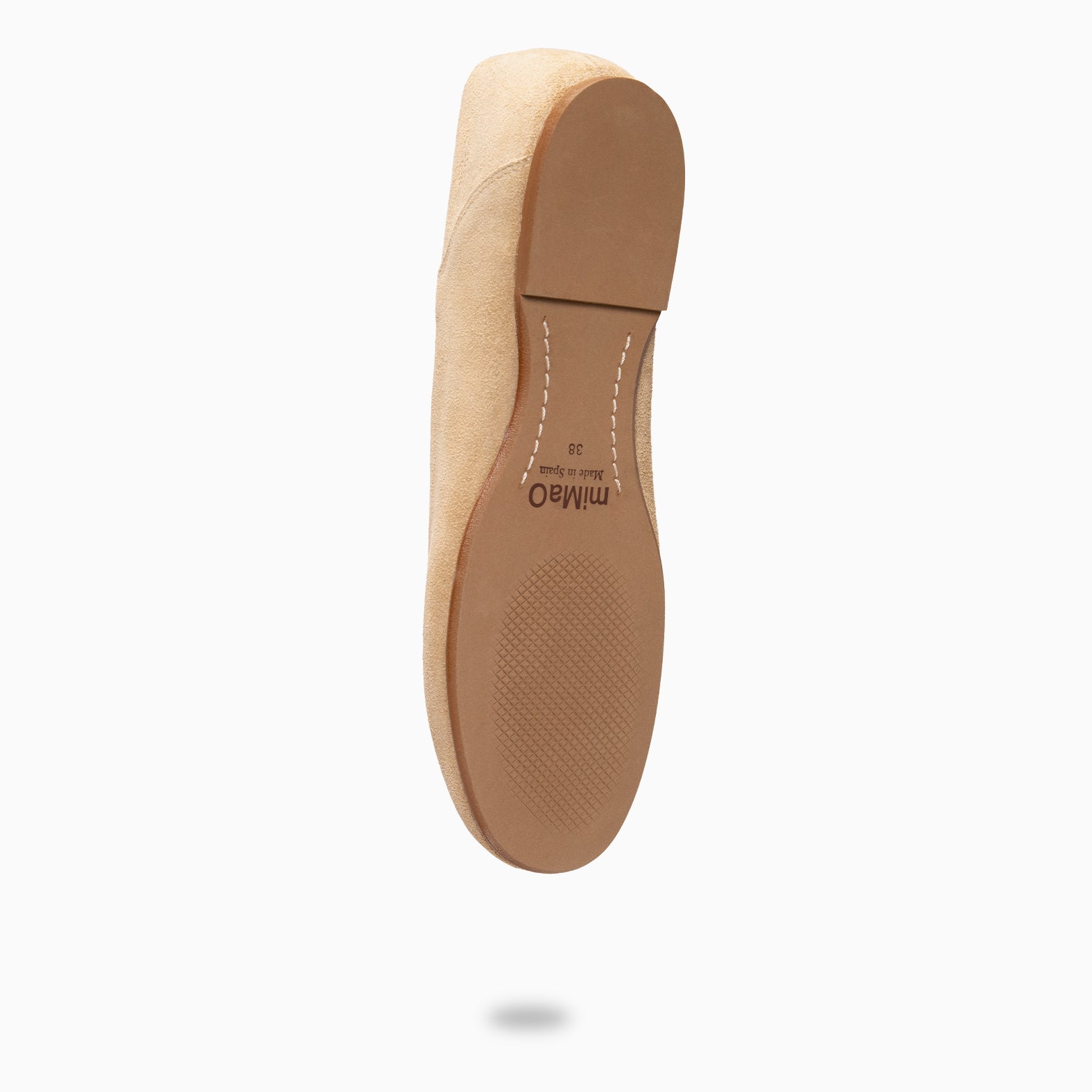 BOREAL - BIEGE Suede leather ballerinas