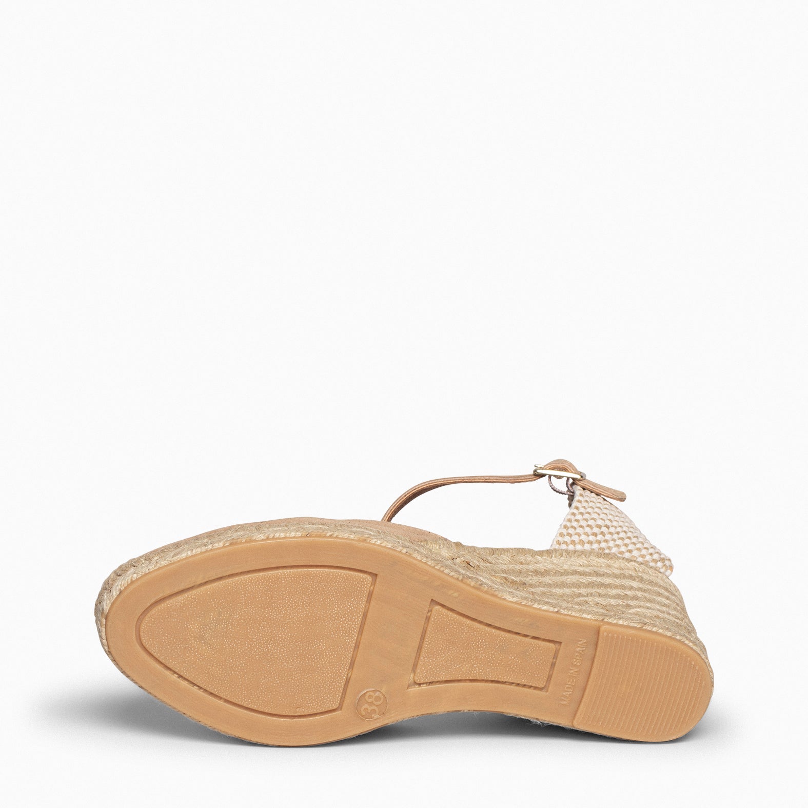 NERJA – Cuñas altas de esparto BEIGE - miMaO ®
