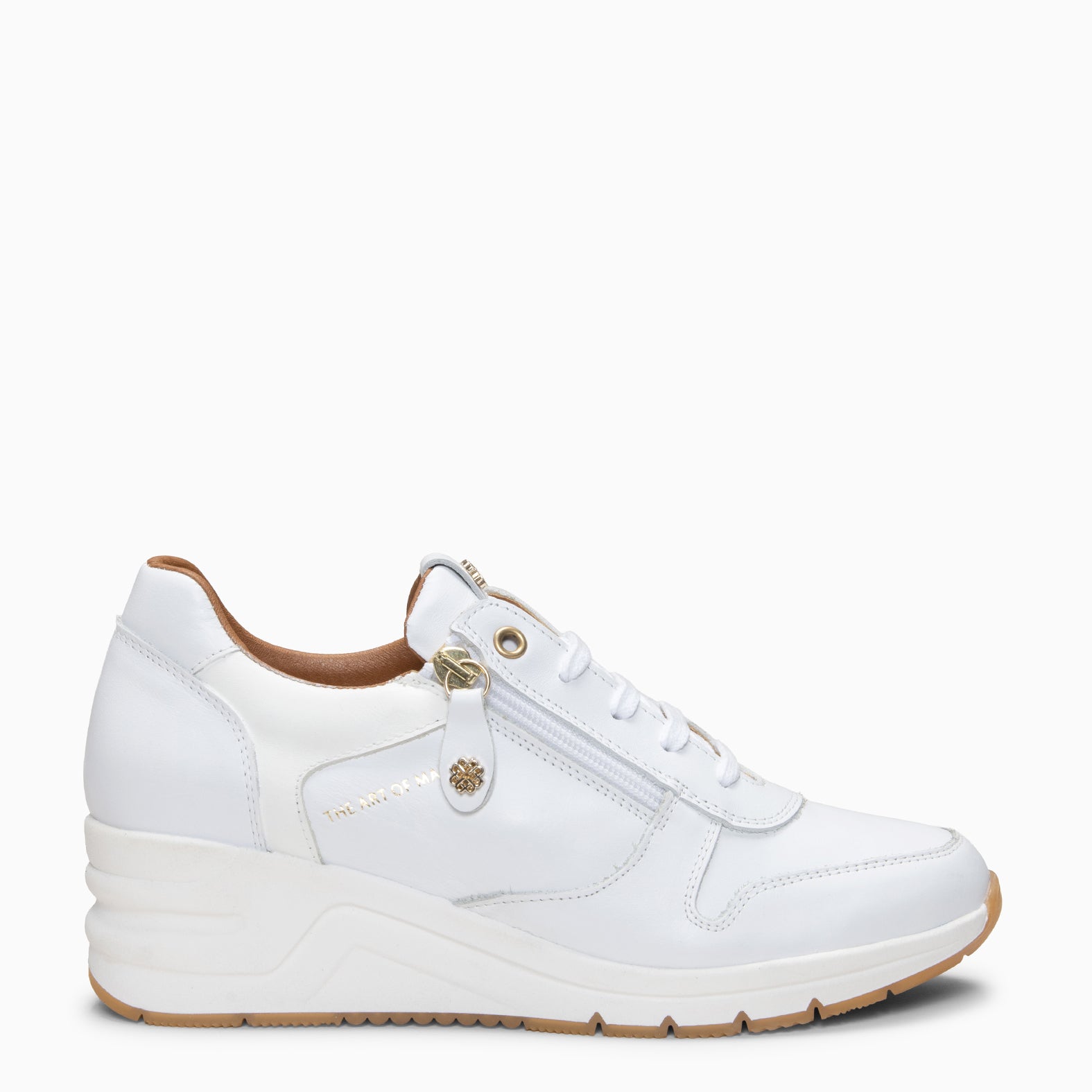 NIMES - Zapatillas deportivas con adorno cremallera BLANCO