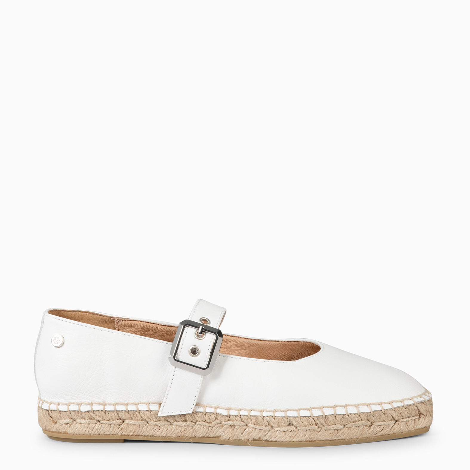 IDOIA WHITE FLAT ESPADRILLE SHOE miMaO ®