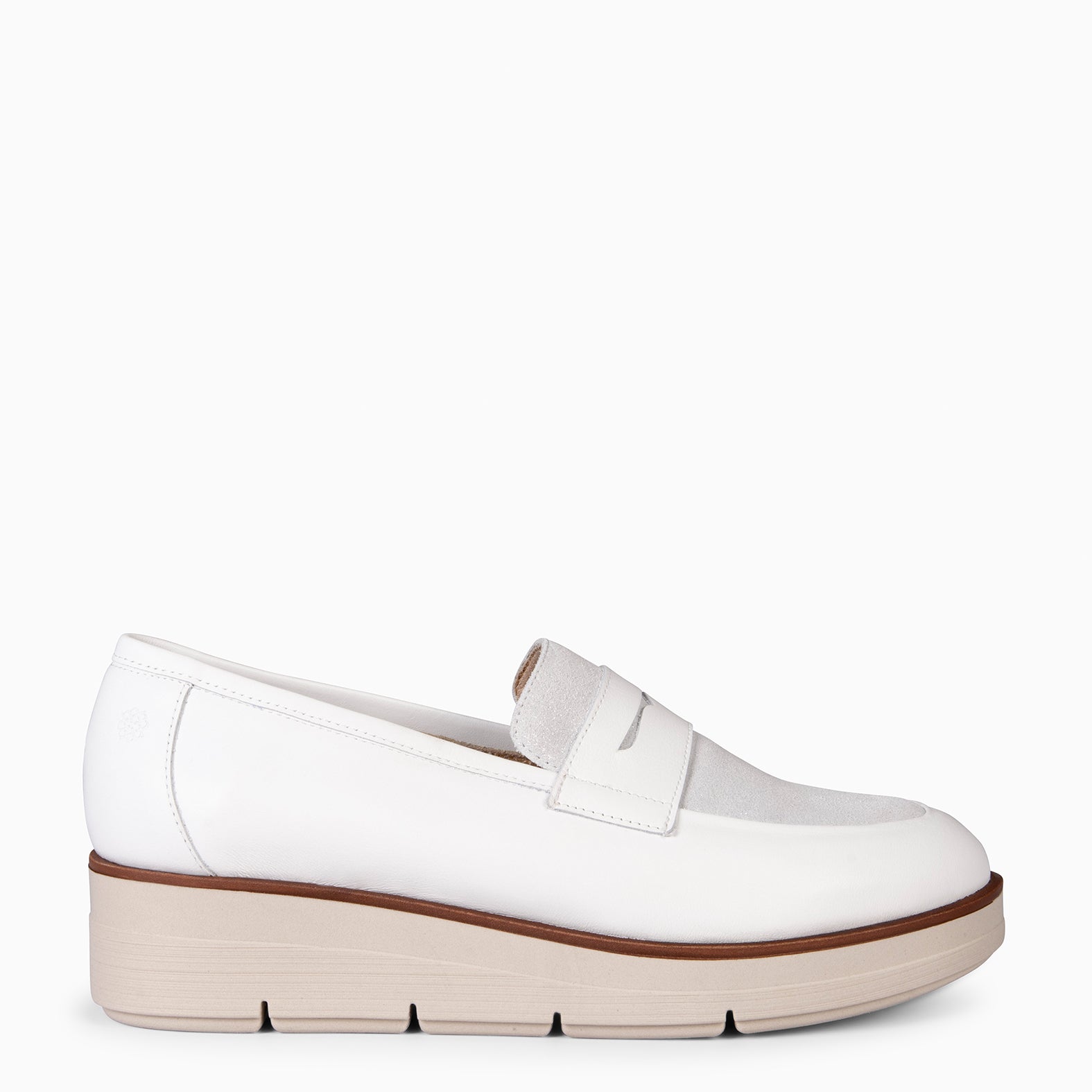 BETTY – Mocasín con cuña BLANCO