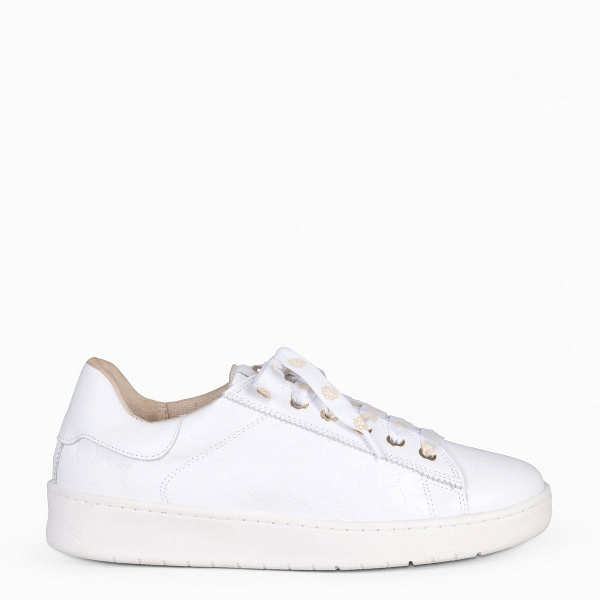 MARSELLA - Sneakers cordones intercambiables BLANCO