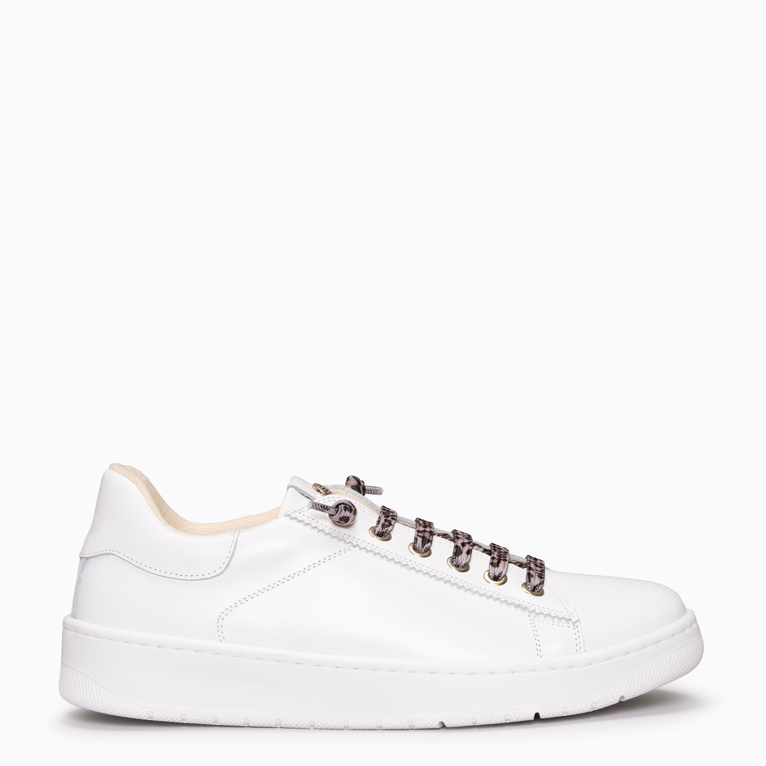 NANTES - Zapatillas Elegantes BLANCO LEOPARDO