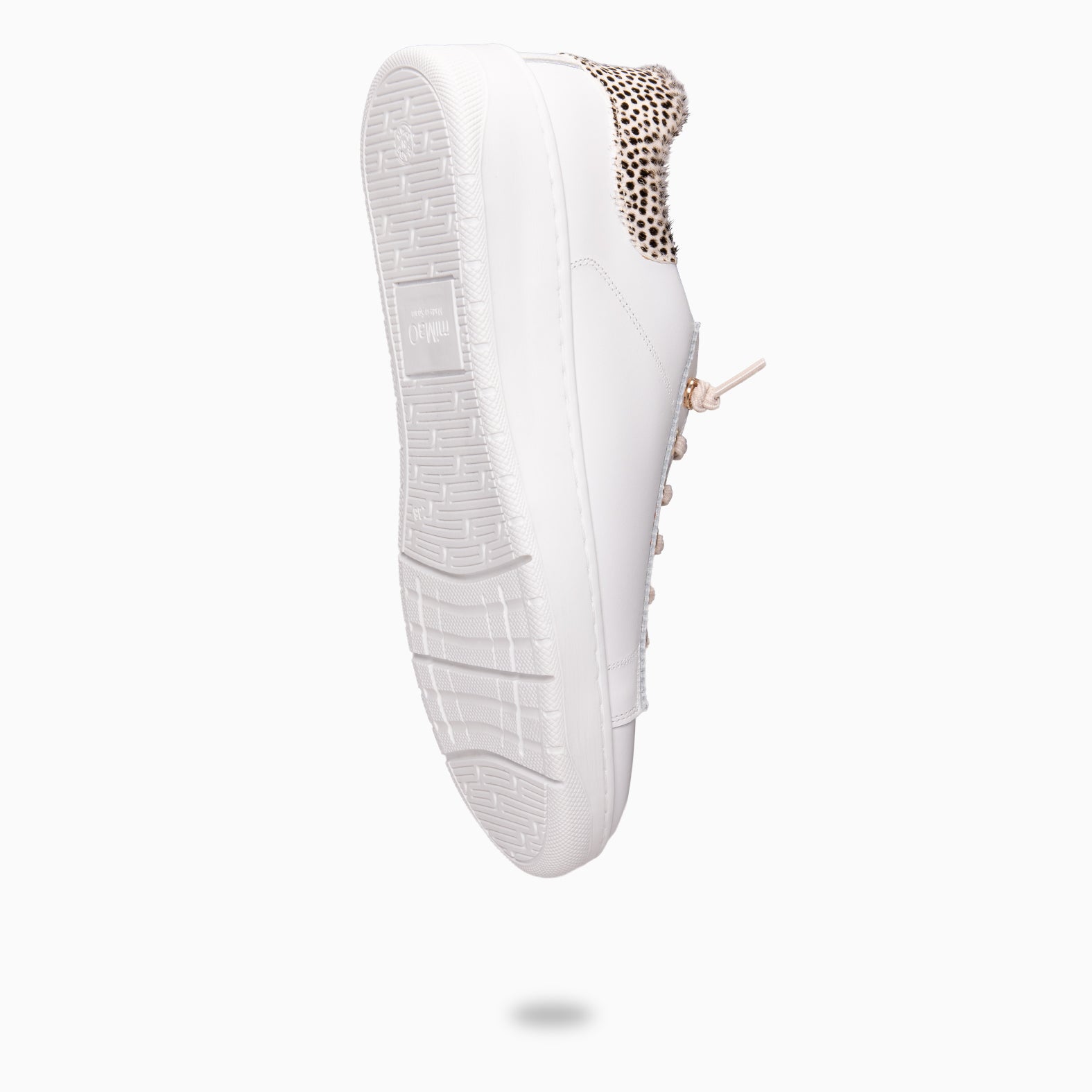NANTES - WHITE WITH ANIMAL PRINT ELEGANT SNEAKERS