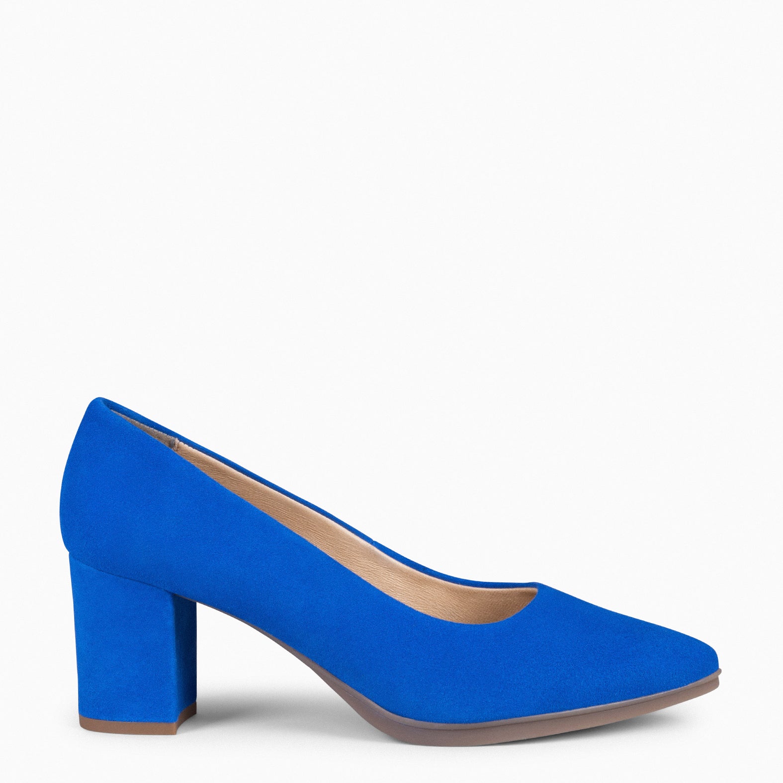 Blue suede shop heeled shoes