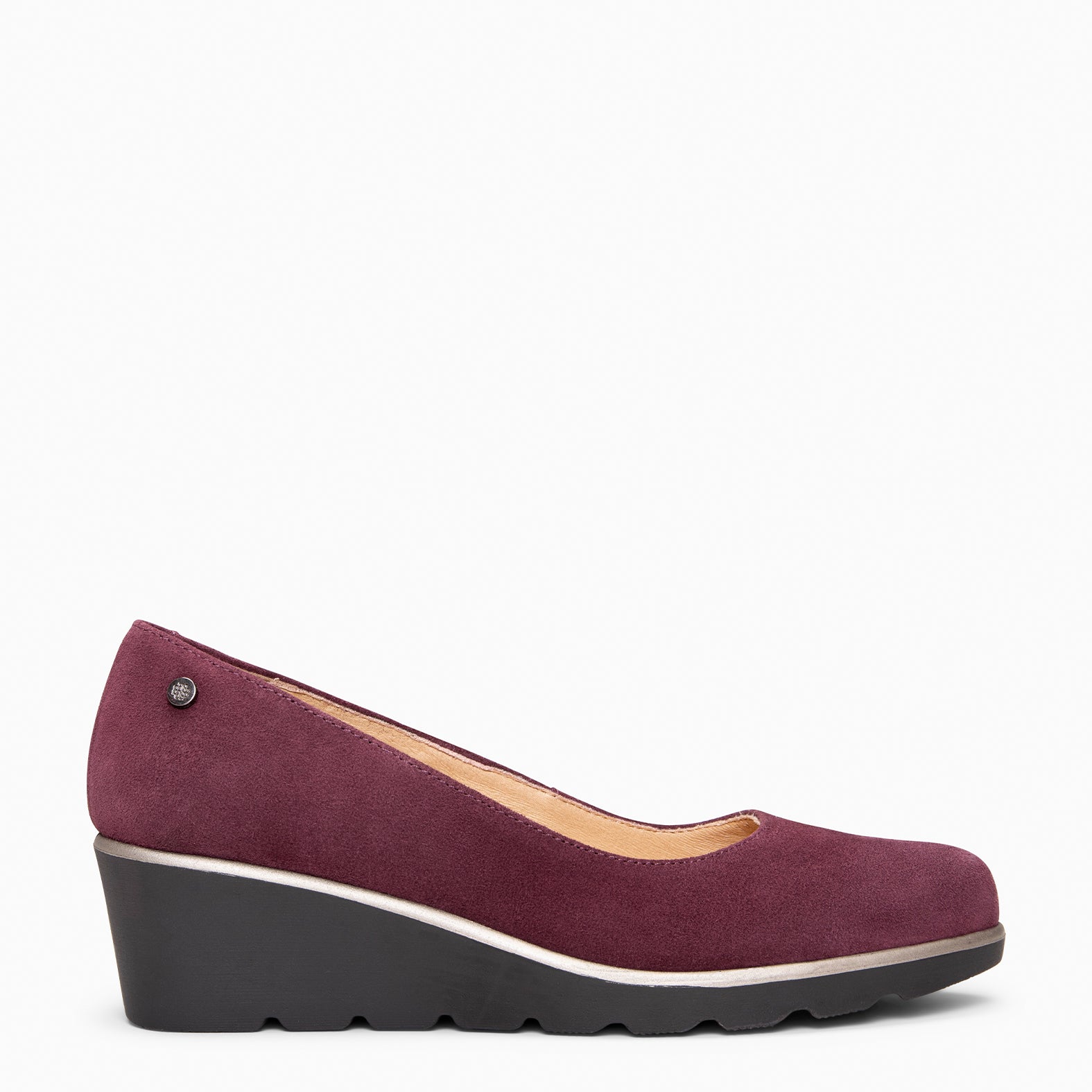 IRIS - BURGUNDY Wedge ballerina