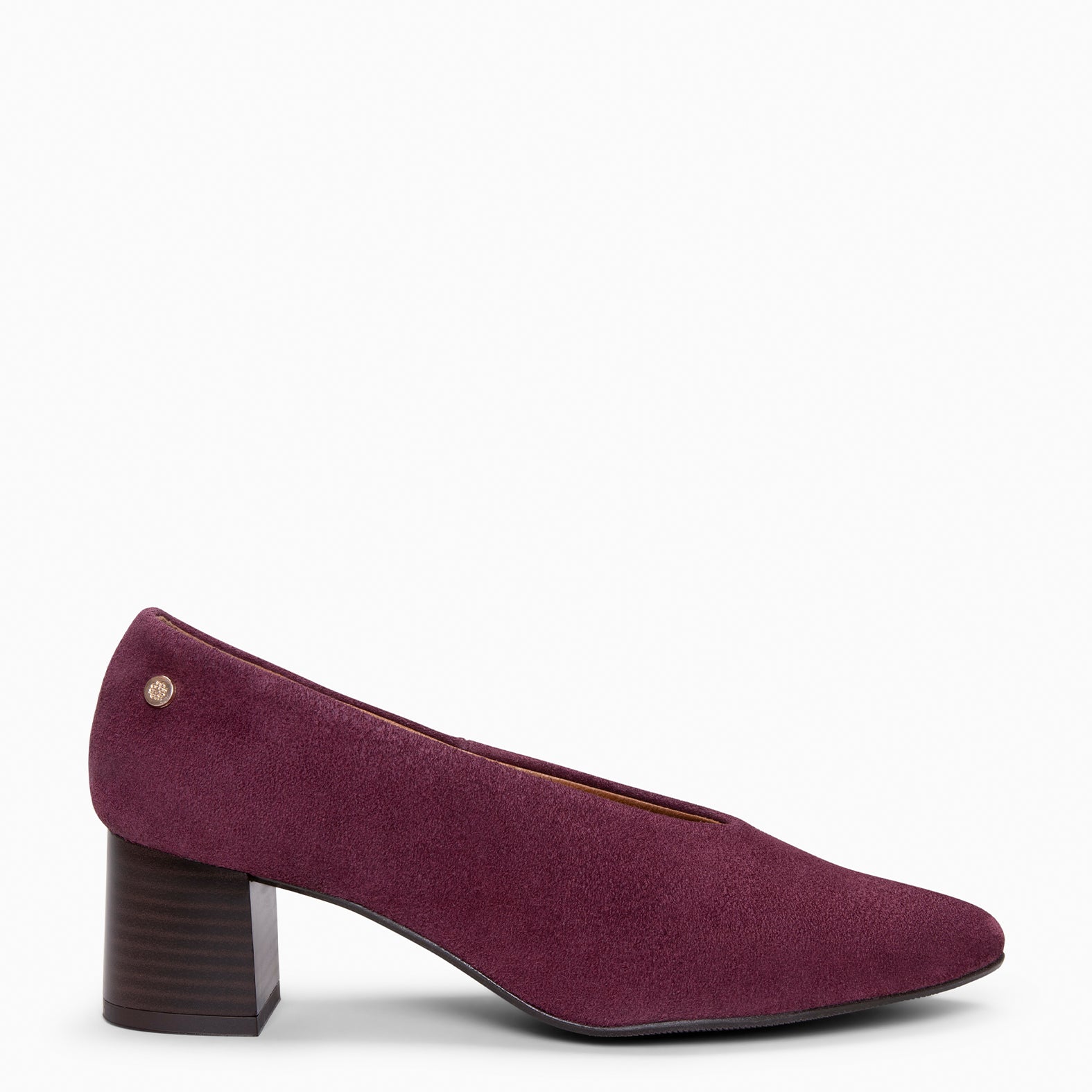 URBAN STYLE - Zapatos de tacón ancho BURDEOS