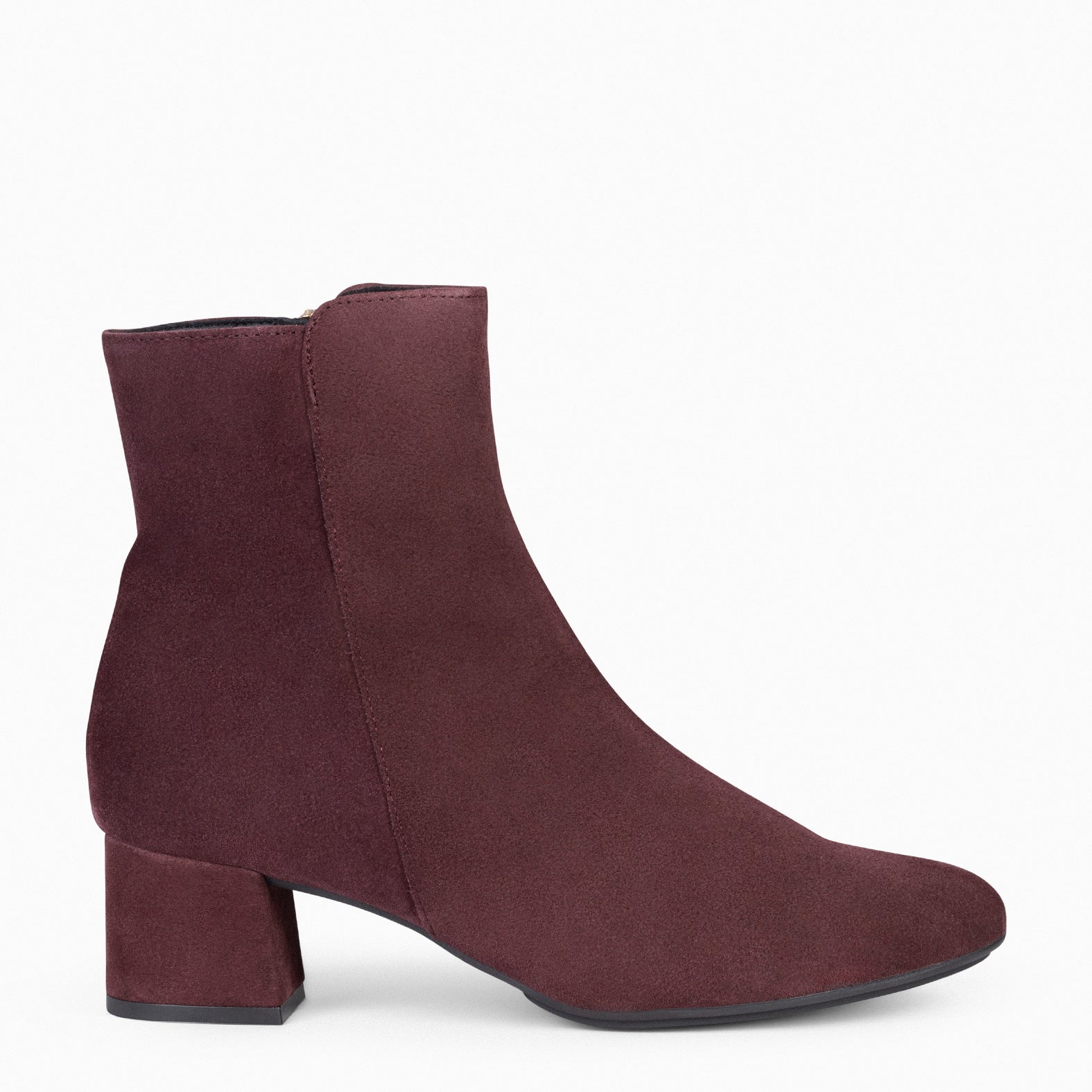 MAIA Bottines en daim pour femme BORDEAUX miMaO