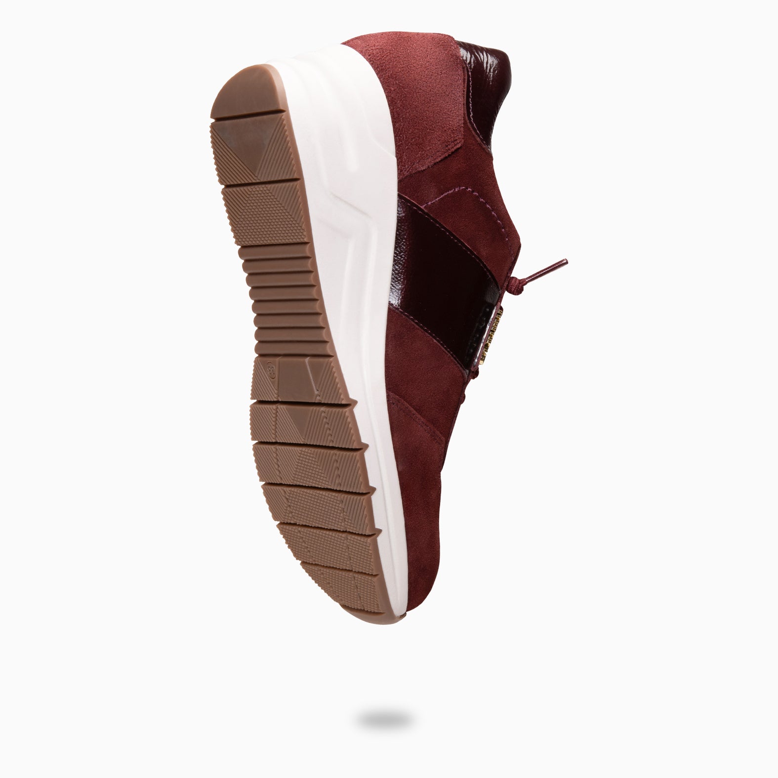 PAU - BURGUNDY Wedge sneakers