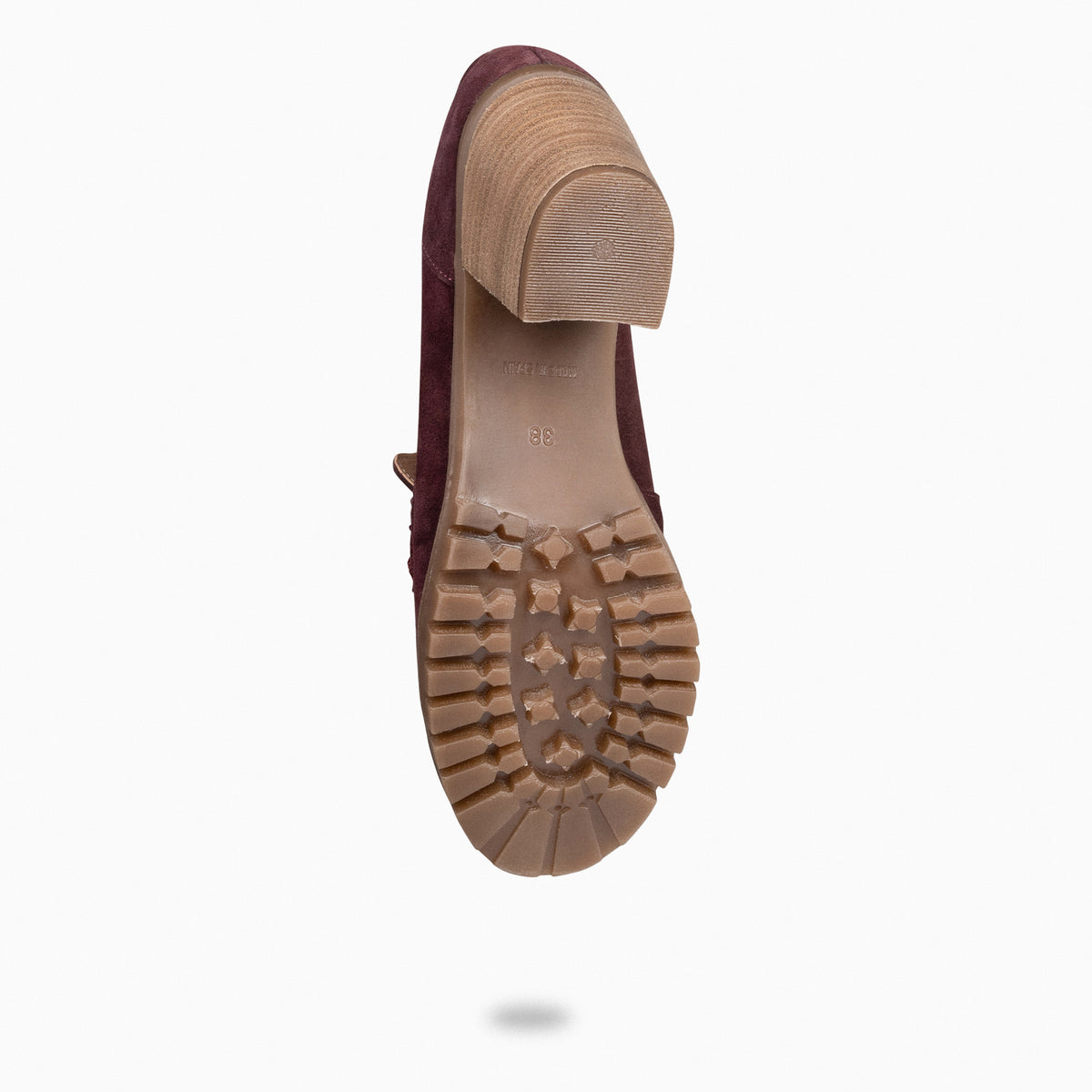 TREND S - Mocasín de serraje con borla BURDEOS