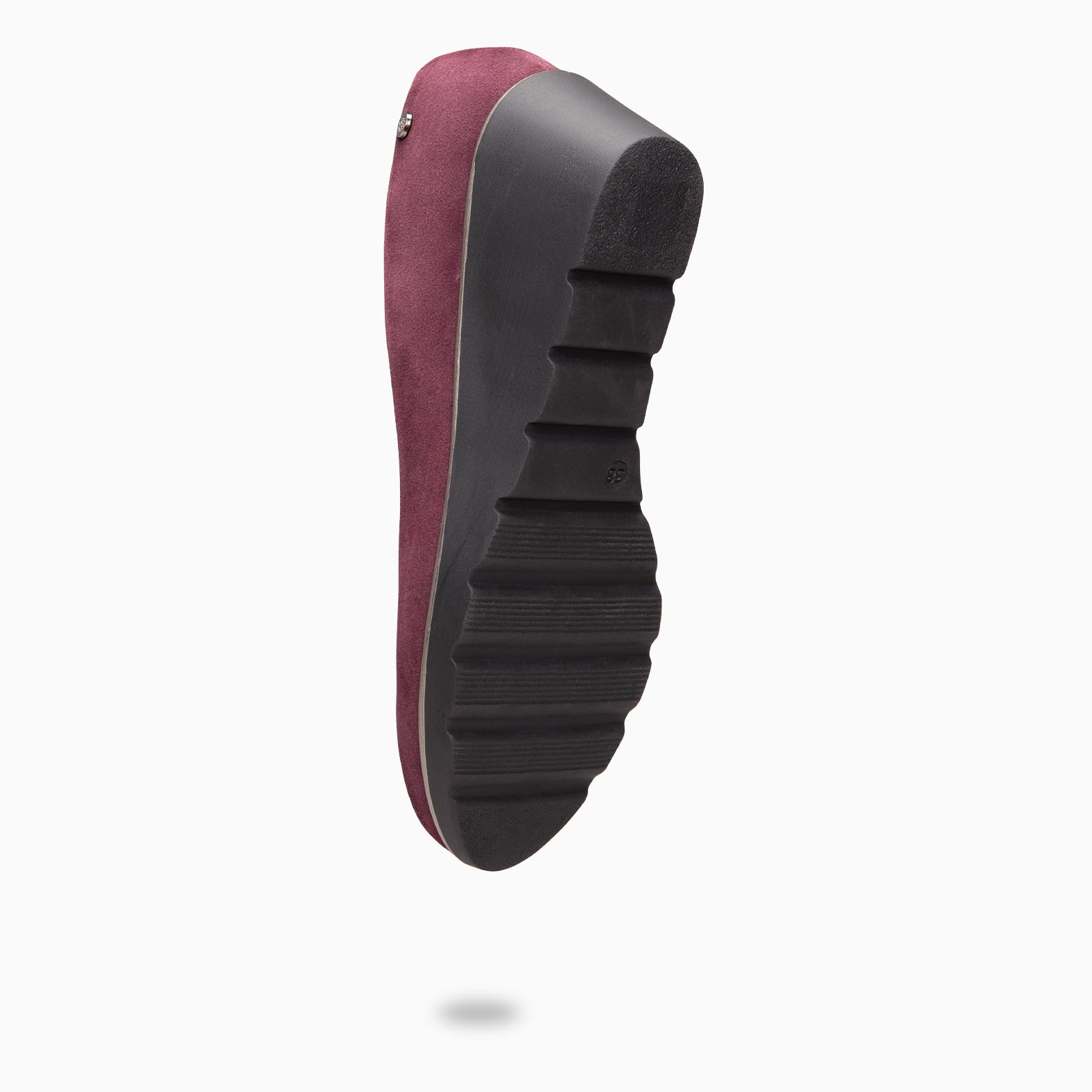 IRIS - BURGUNDY Wedge ballerina